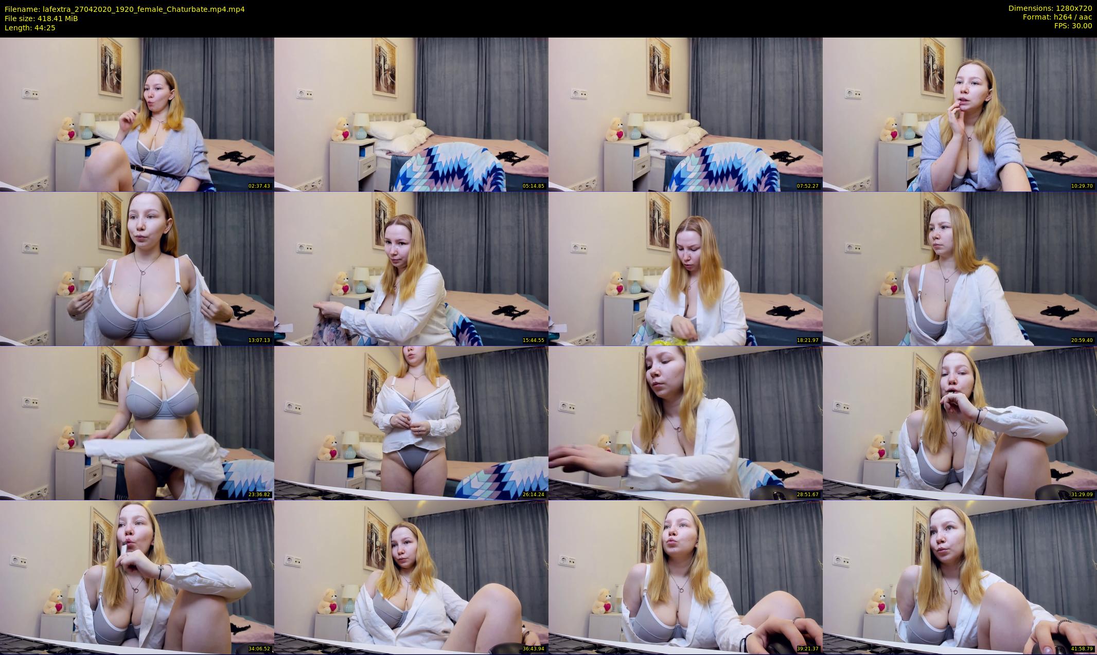 lafextra — 45 minute Chaturbate female cam show recording, 720p, Apr 27, 2020