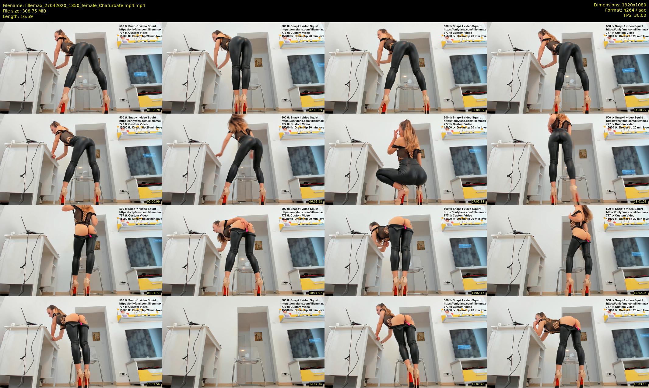 lillemax — 17 minute Chaturbate female cam show recording, 1080p, Apr 27, 2020