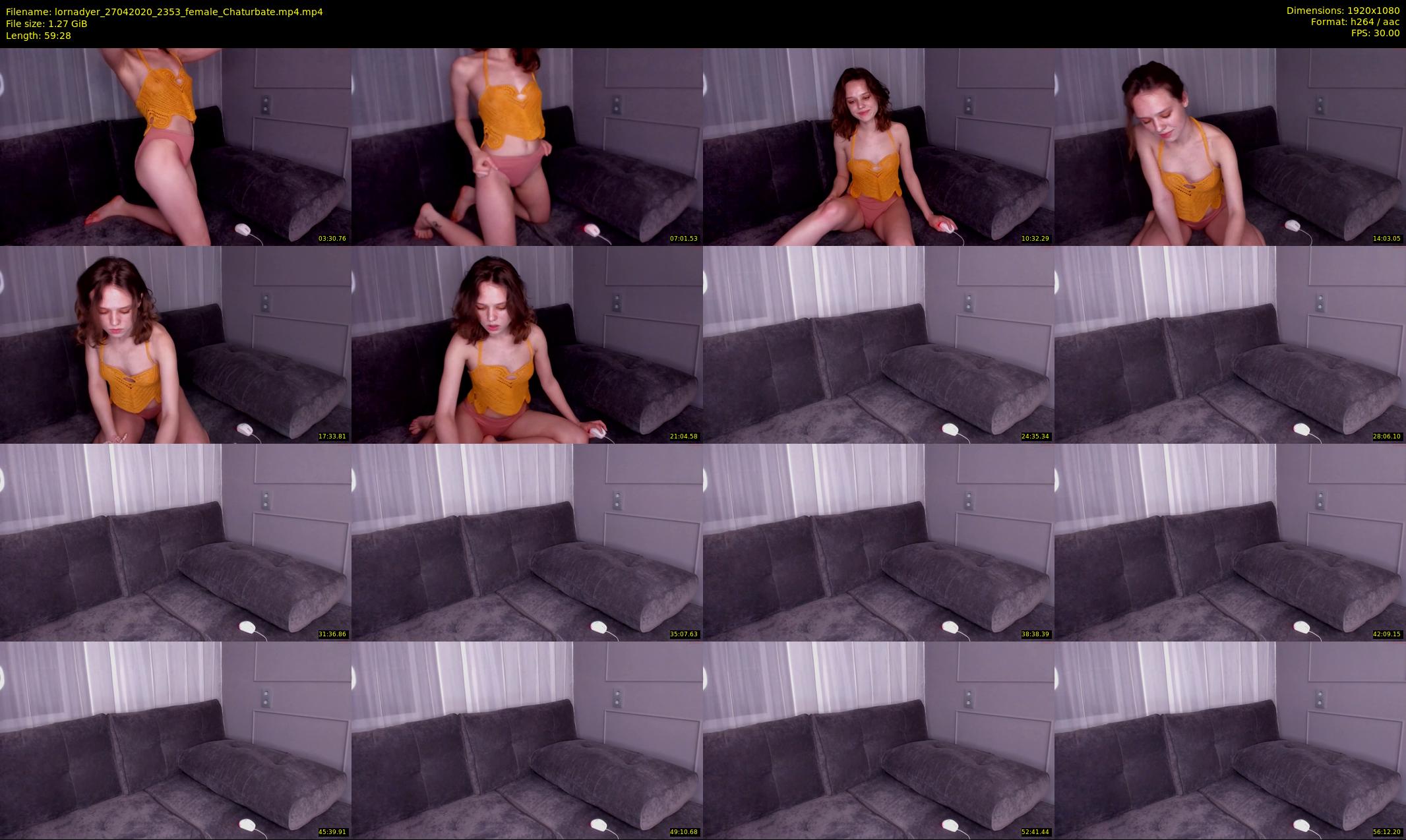 lornadyer — 60 minute Chaturbate female cam show recording, 1080p, Apr 27, 2020