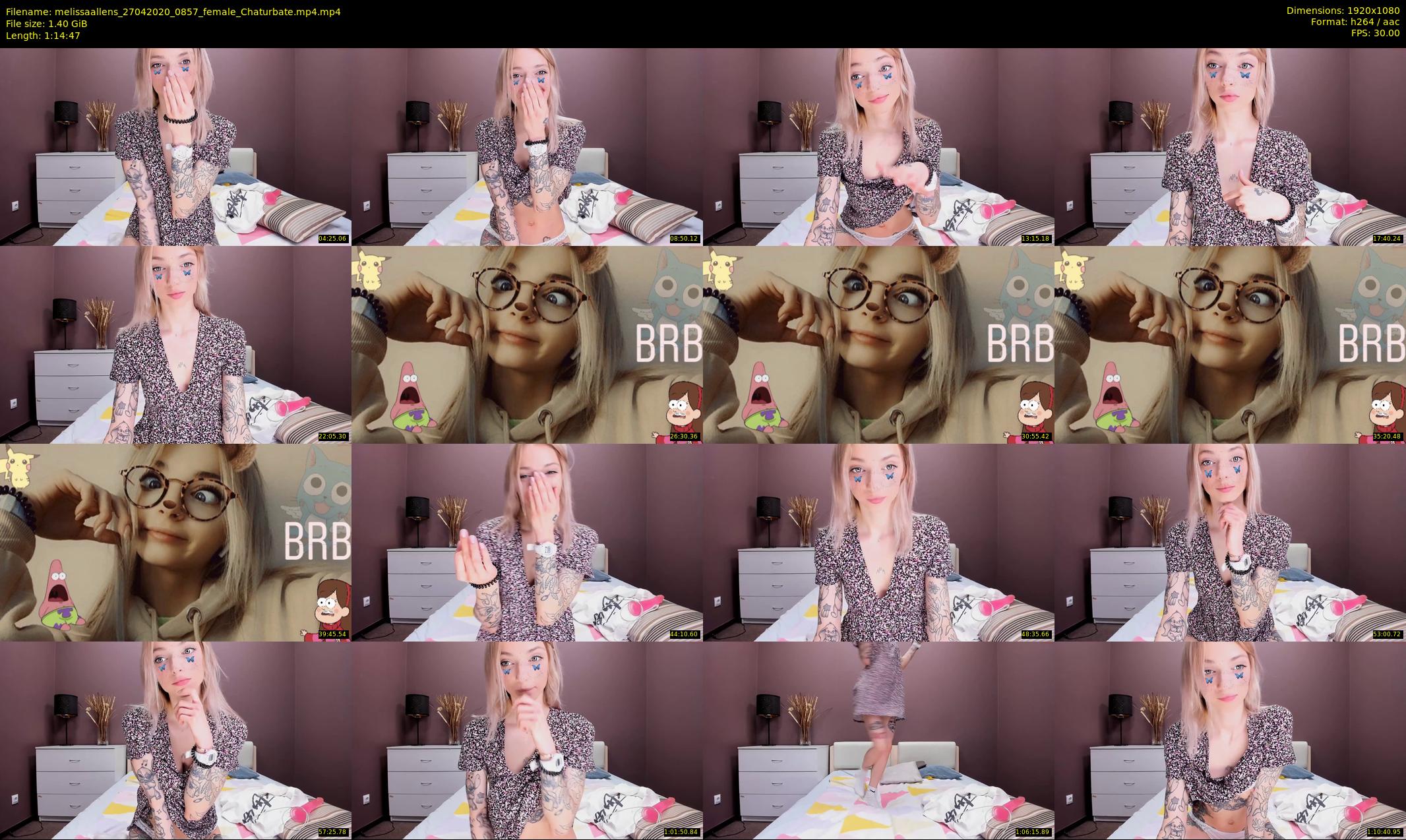 melissaallens — 75 minute Chaturbate female cam show recording, 1080p, Apr 27, 2020