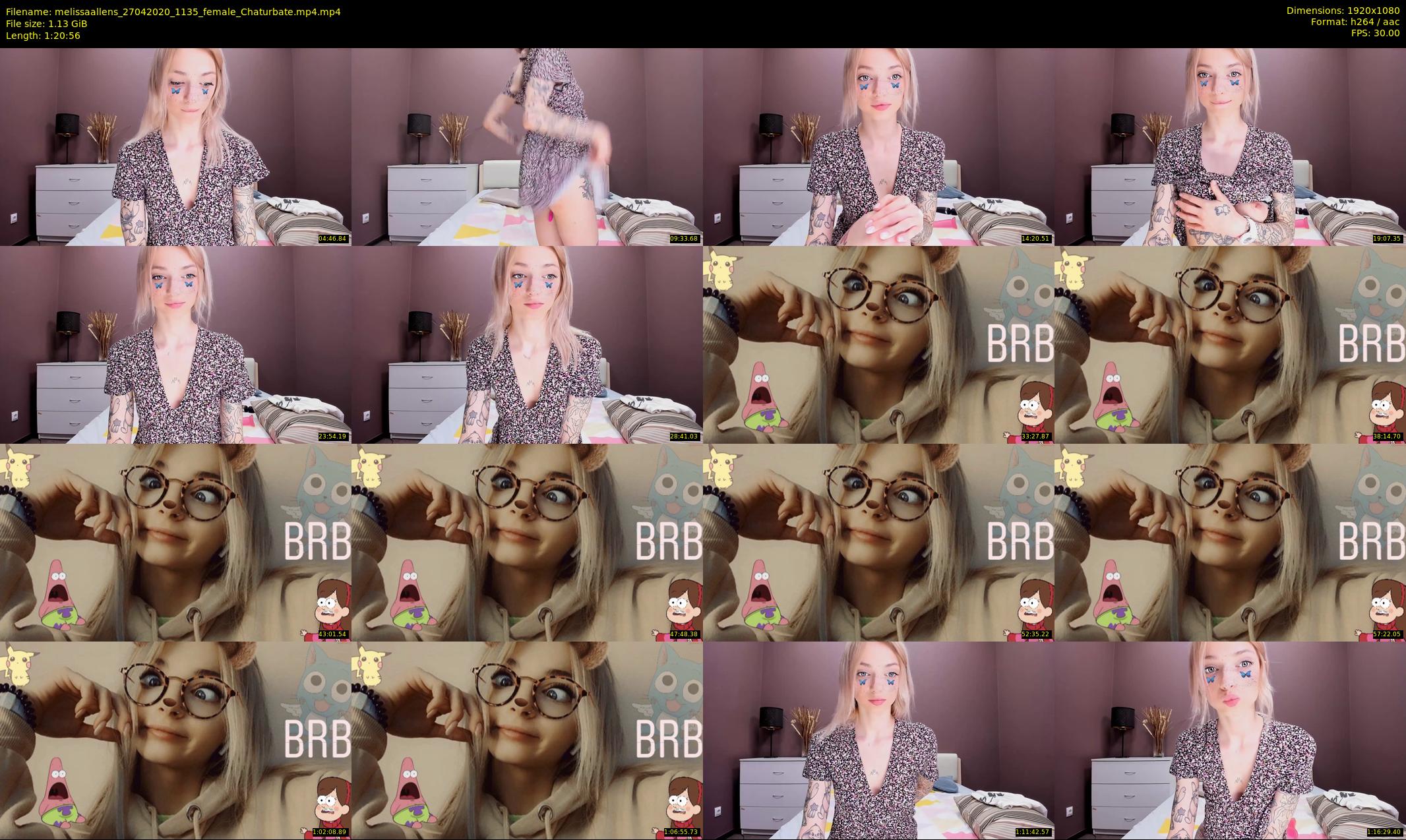 melissaallens — 81 minute Chaturbate female cam show recording, 1080p, Apr 27, 2020