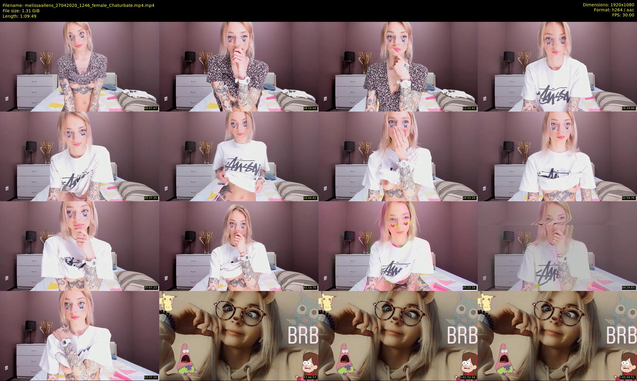 melissaallens — 70 minute Chaturbate female cam show recording, 1080p, Apr 27, 2020