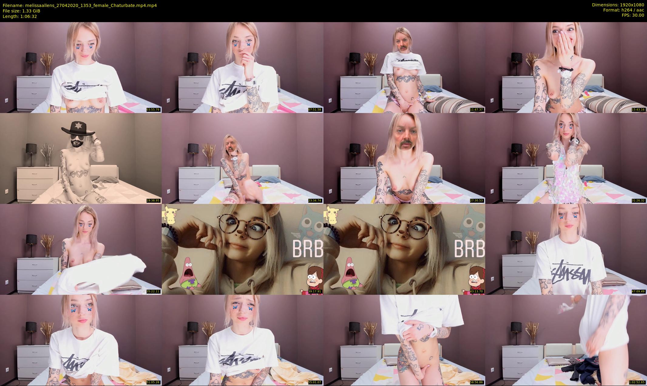 melissaallens — 67 minute Chaturbate female cam show recording, 1080p, Apr 27, 2020