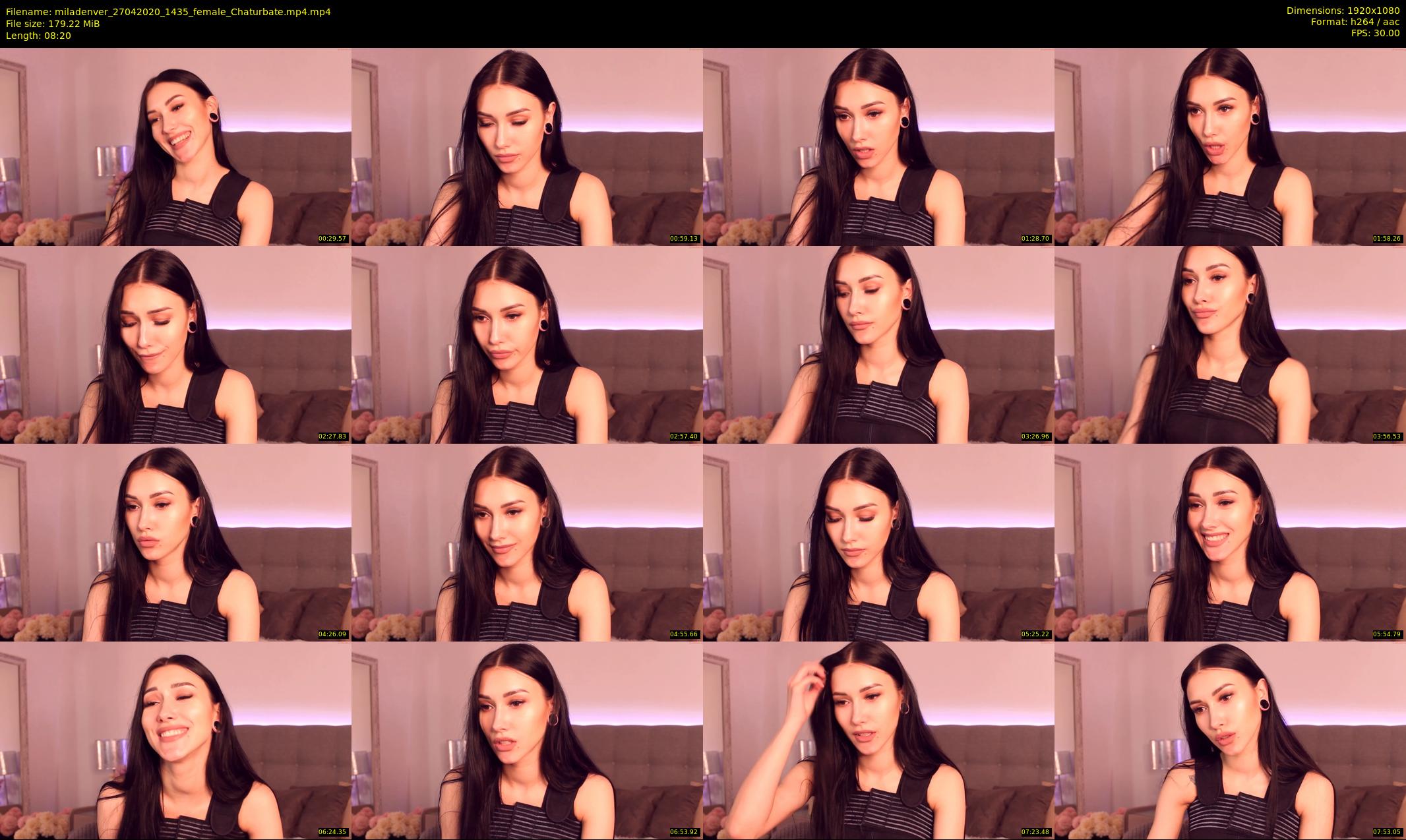 miladenver — 9 minute Chaturbate female cam show recording, 1080p, Apr 27, 2020