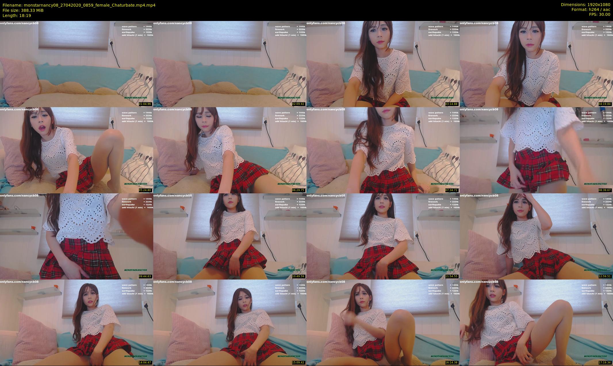 monstarnancy08 — 19 minute Chaturbate female cam show recording, 1080p, Apr 27, 2020