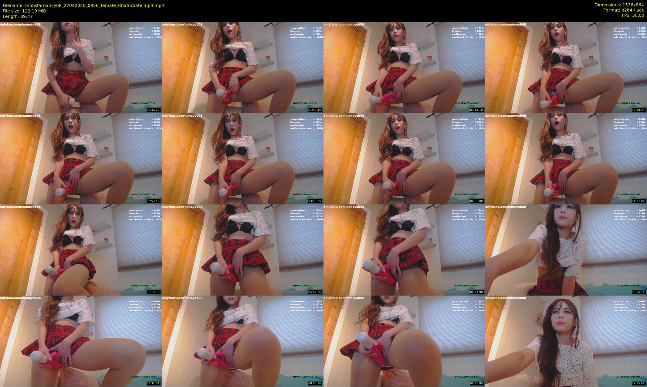 monstarnancy08 — 10 minute Chaturbate female cam show recording, 720p, Apr 27, 2020