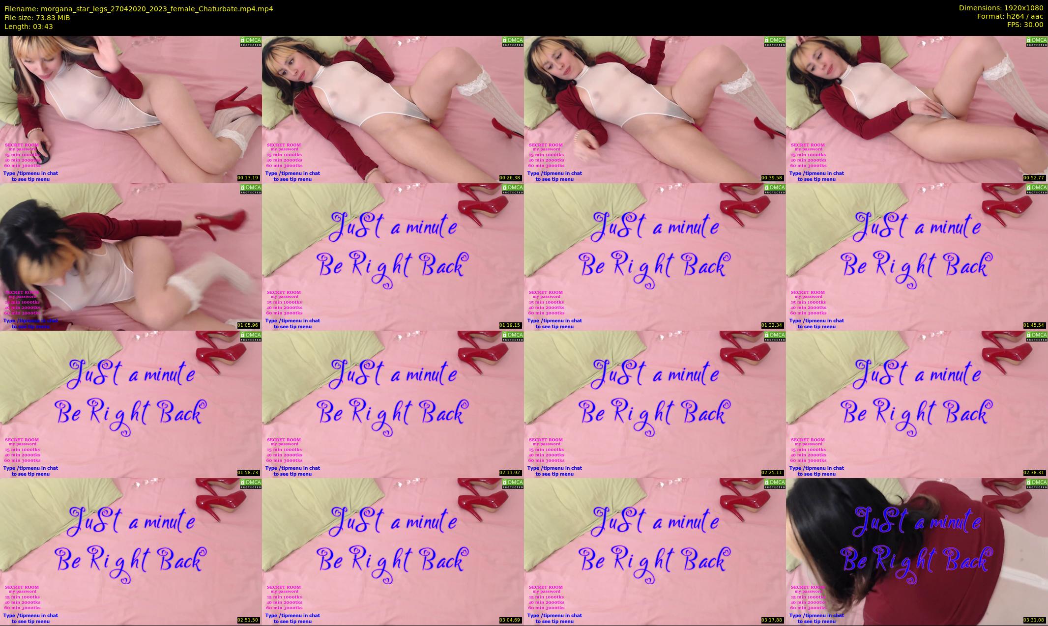 morgana_star_legs — 4 minute Chaturbate female cam show recording, 1080p, Apr 27, 2020