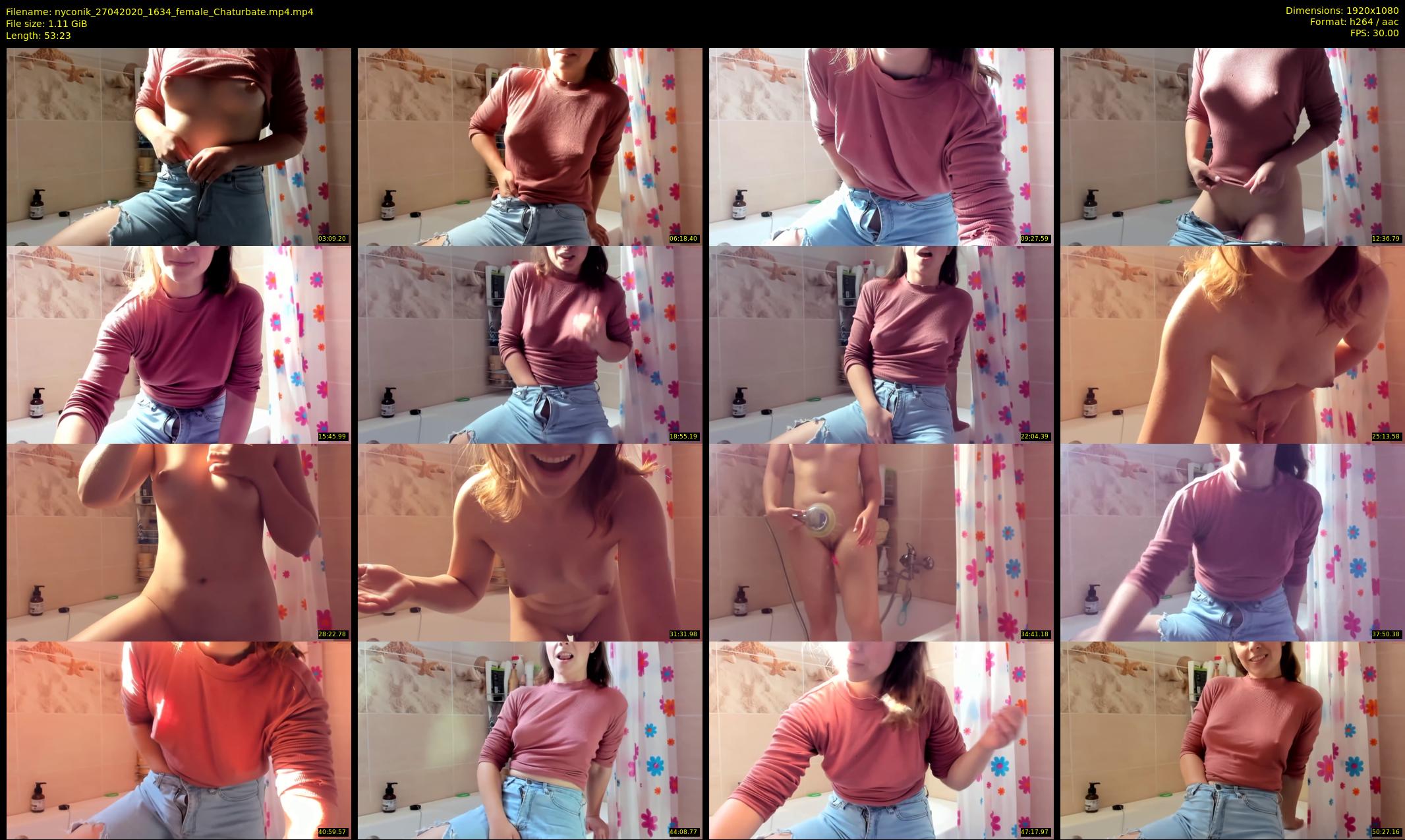 nyconik — 54 minute Chaturbate female cam show recording, 1080p, Apr 27, 2020