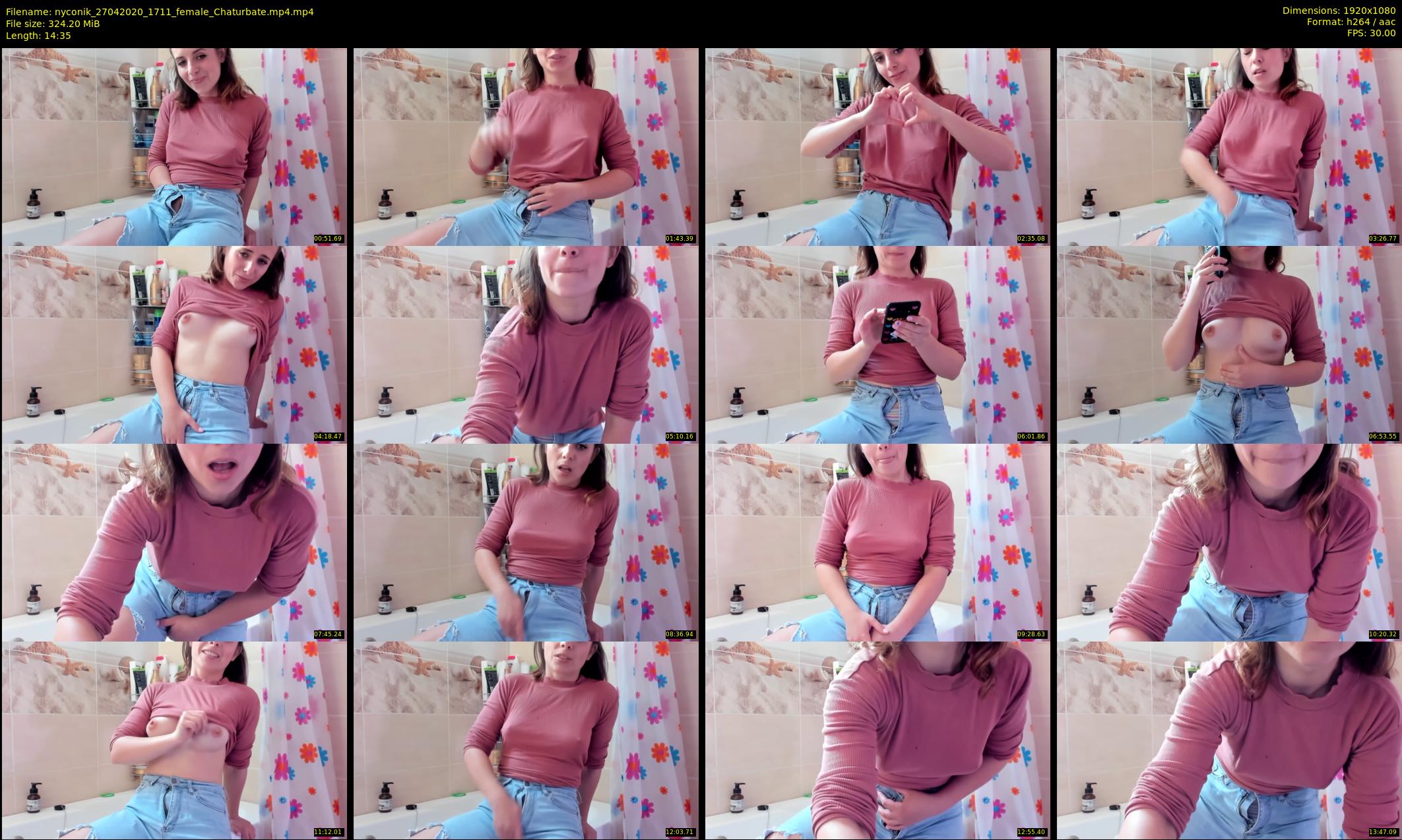 nyconik — 15 minute Chaturbate female cam show recording, 1080p, Apr 27, 2020