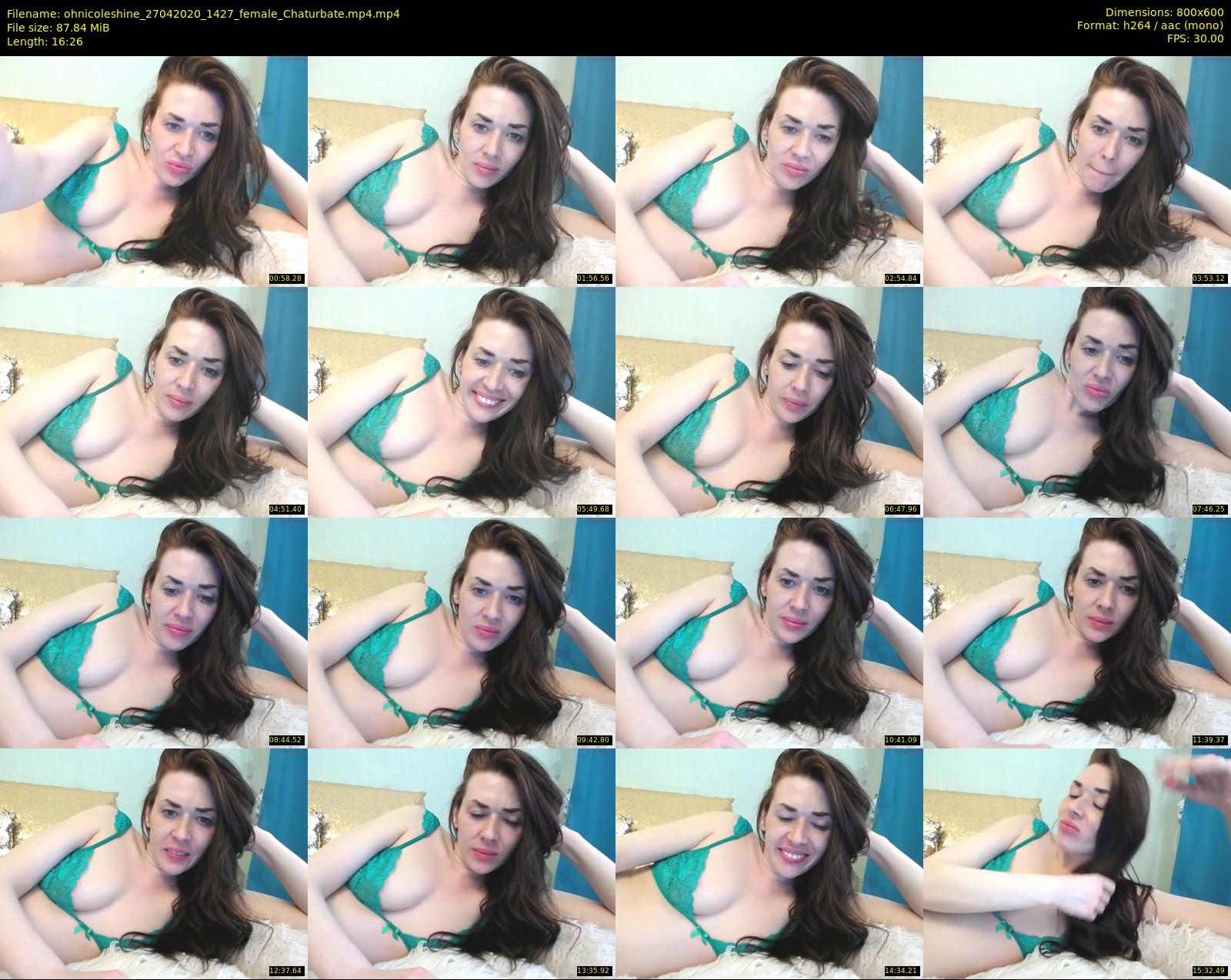 ohnicoleshine — 17 minute Chaturbate female cam show recording, 480p, Apr 27, 2020