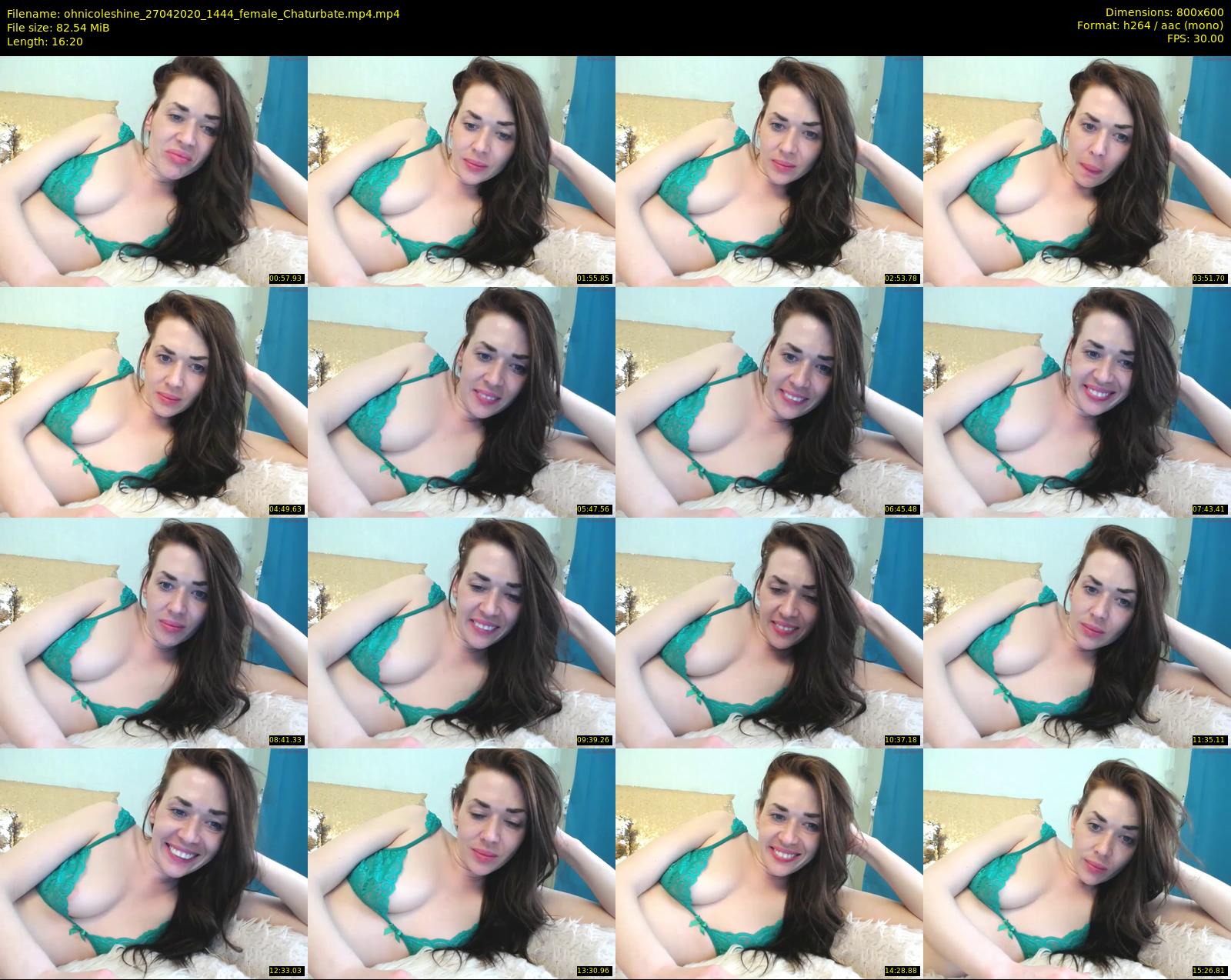 ohnicoleshine — 17 minute Chaturbate female cam show recording, 480p, Apr 27, 2020