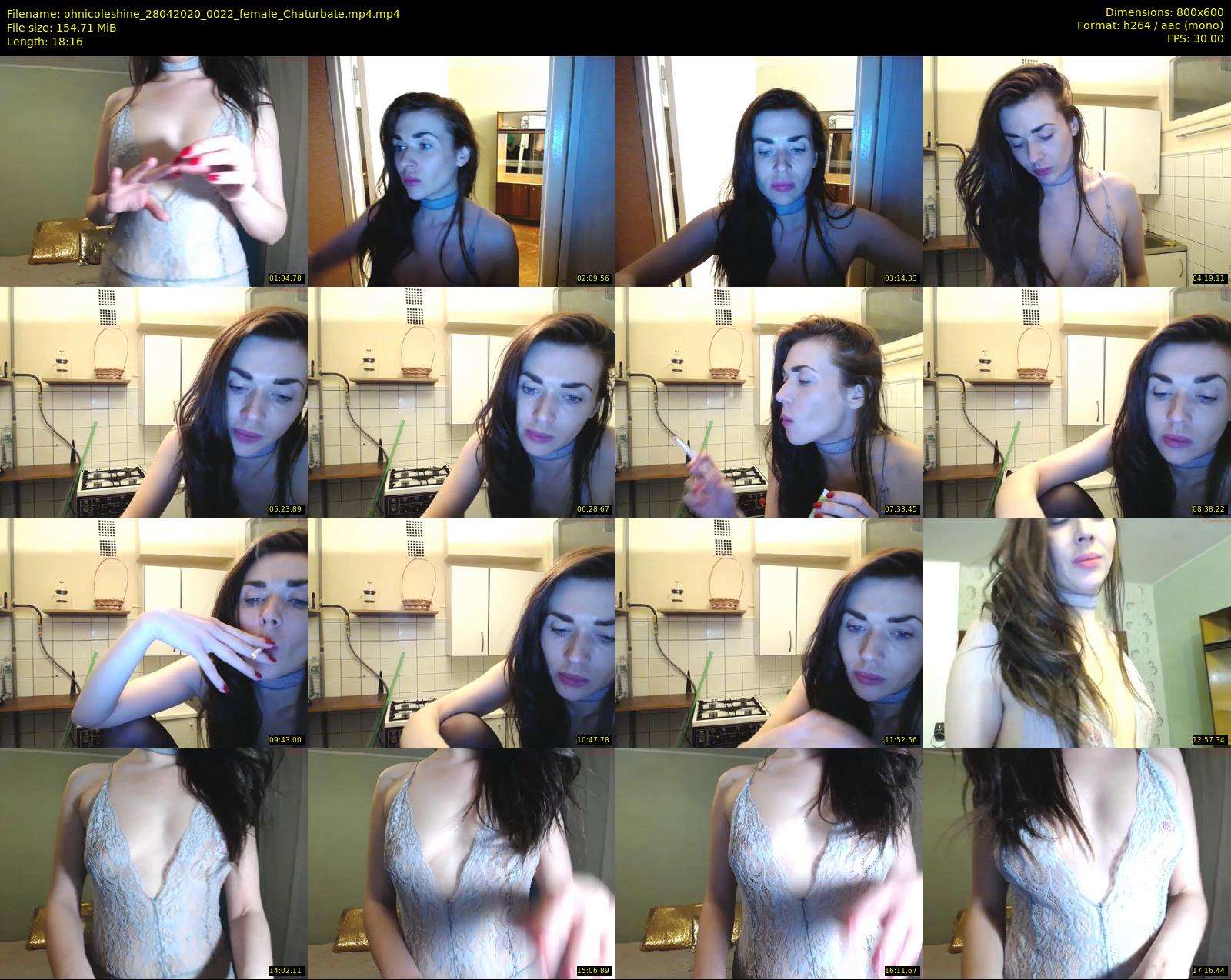 ohnicoleshine — 19 minute Chaturbate female cam show recording, 480p, Apr 28, 2020