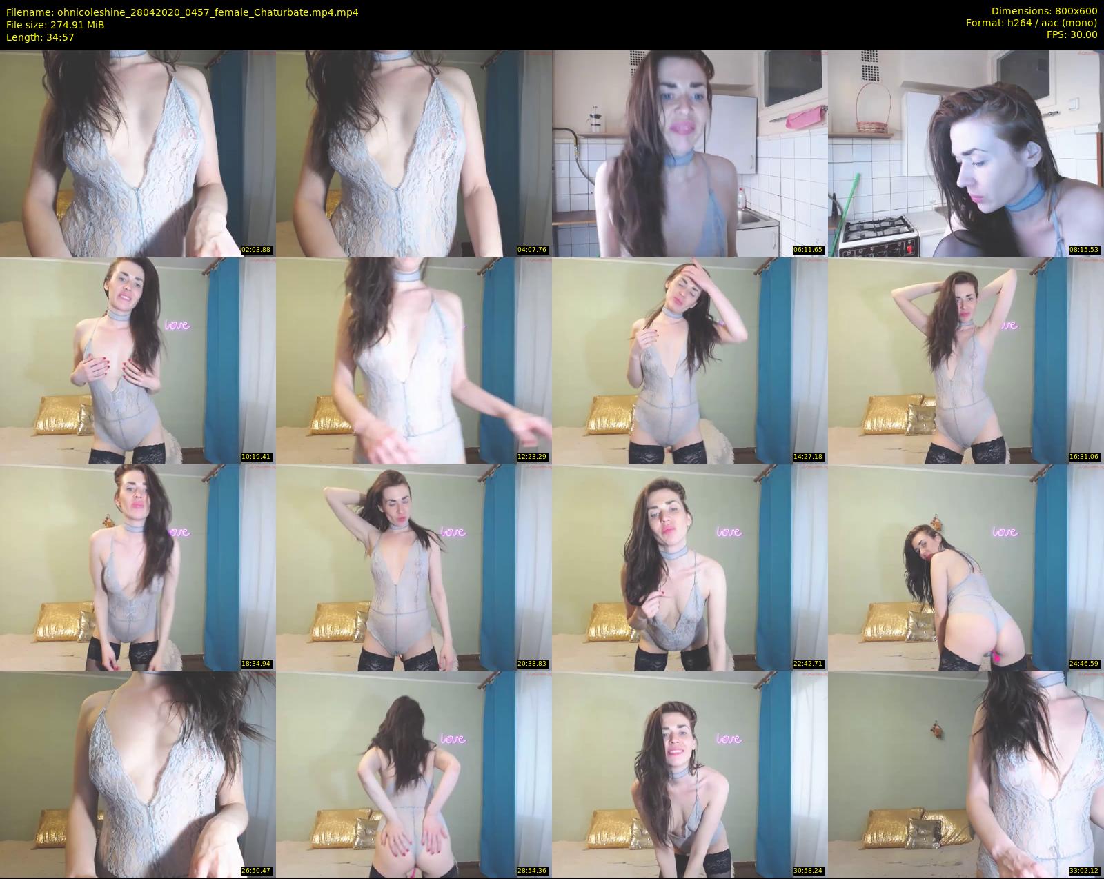 ohnicoleshine — 35 minute Chaturbate female cam show recording, 480p, Apr 28, 2020