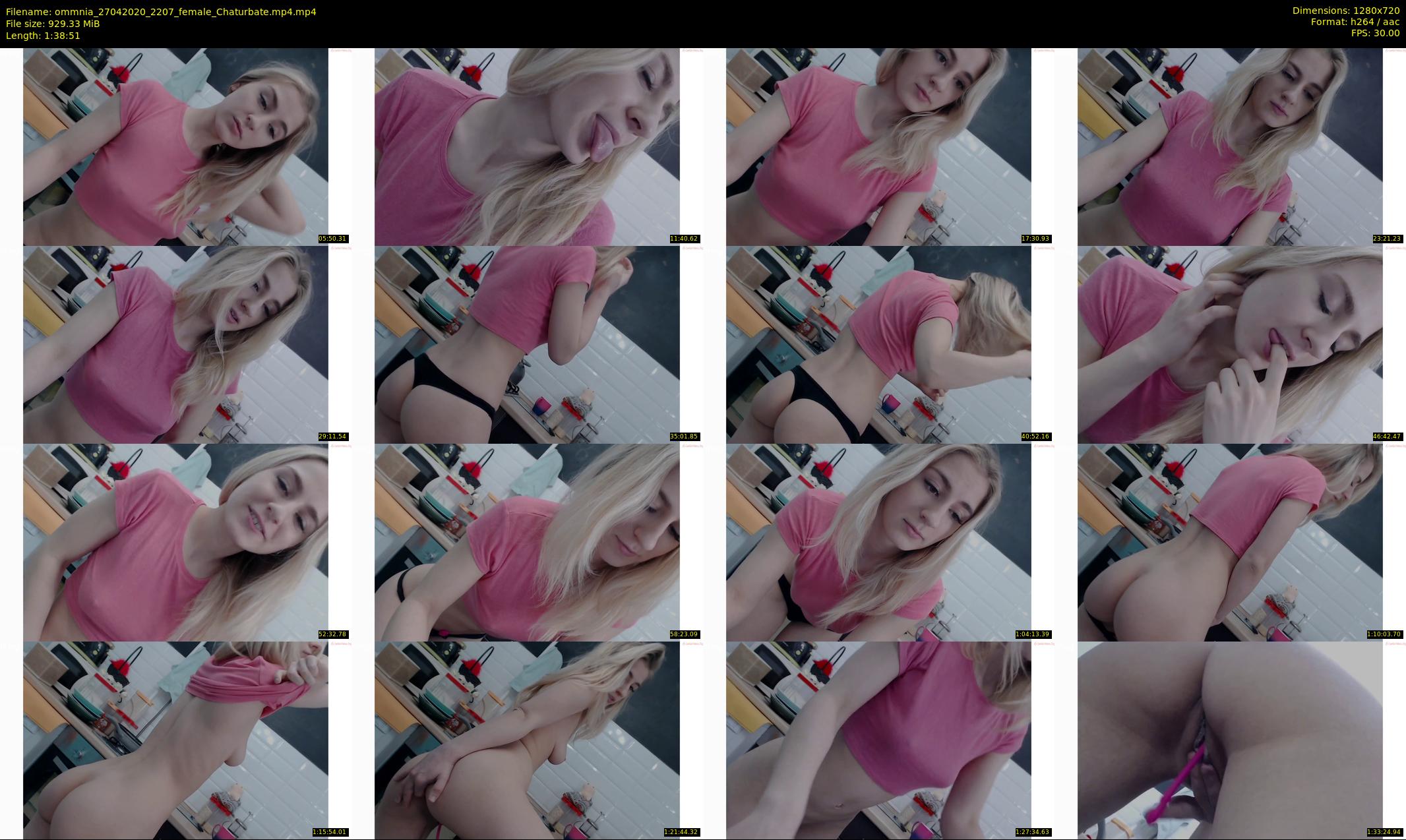 ommnia — 99 minute Chaturbate female cam show recording, 720p, Apr 27, 2020