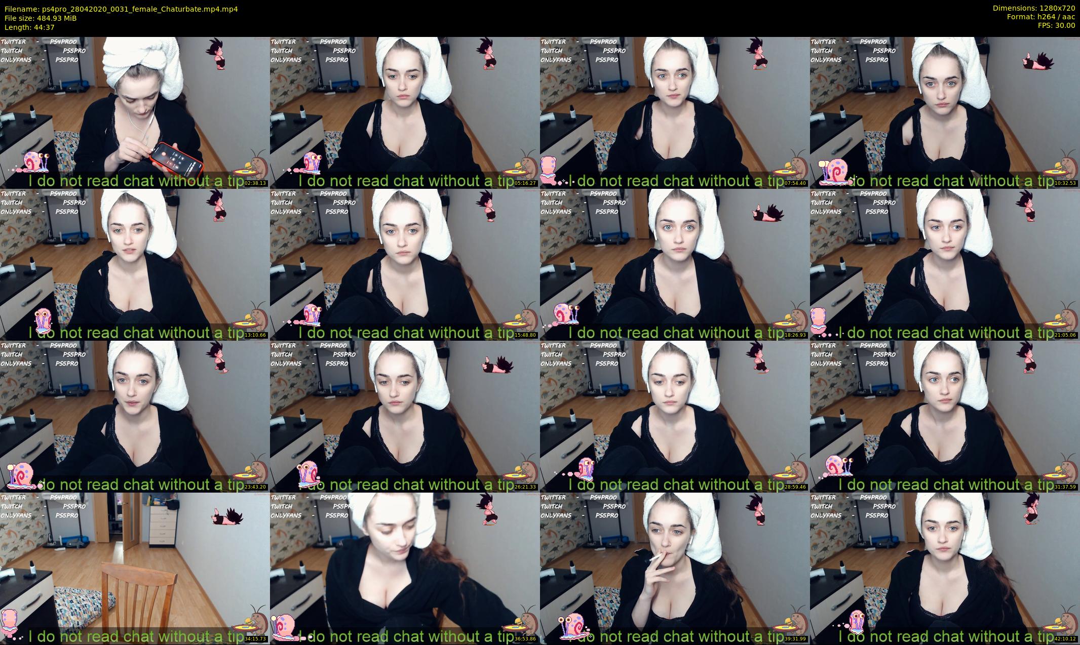ps4pro — 45 minute Chaturbate female cam show recording, 720p, Apr 28, 2020