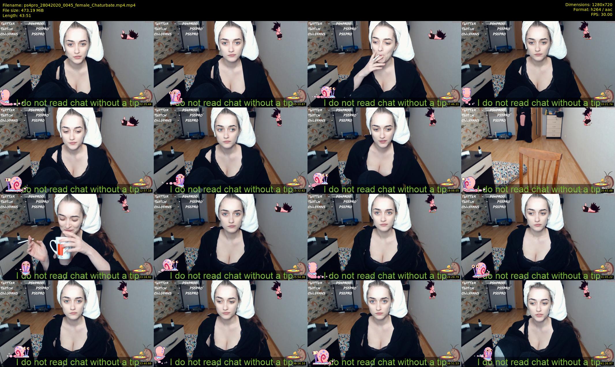 ps4pro — 44 minute Chaturbate female cam show recording, 720p, Apr 28, 2020