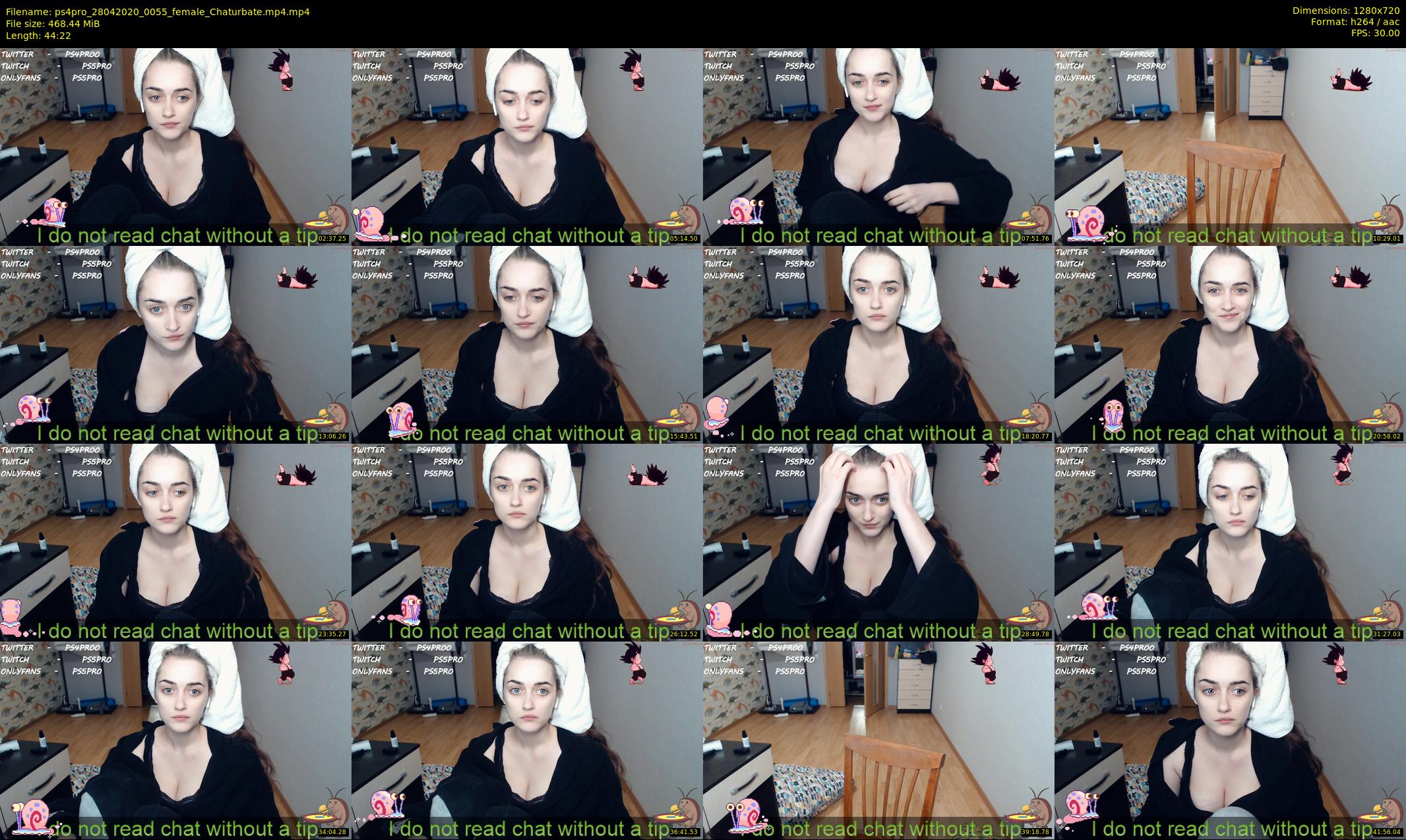 ps4pro — 45 minute Chaturbate female cam show recording, 720p, Apr 28, 2020