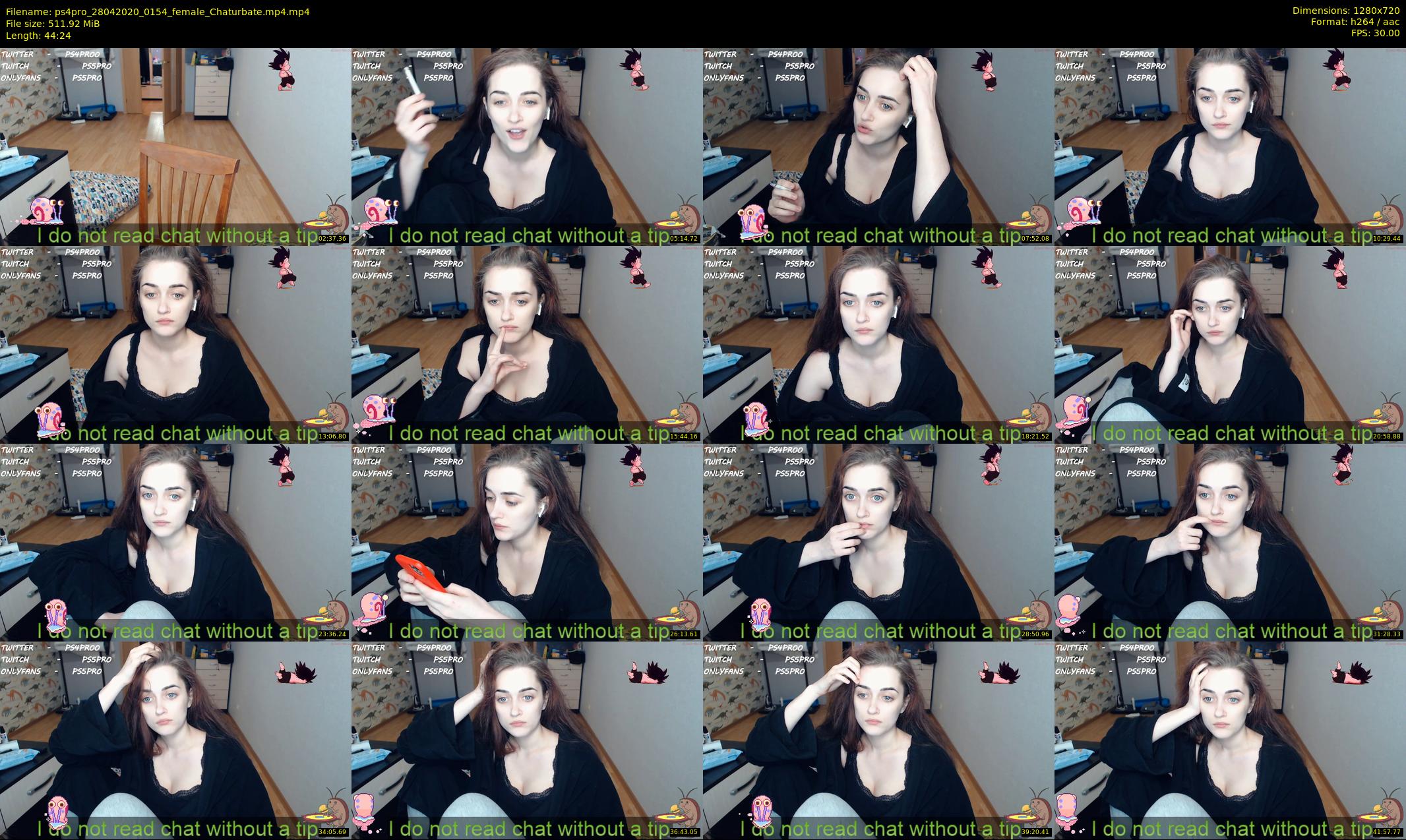 ps4pro — 45 minute Chaturbate female cam show recording, 720p, Apr 28, 2020