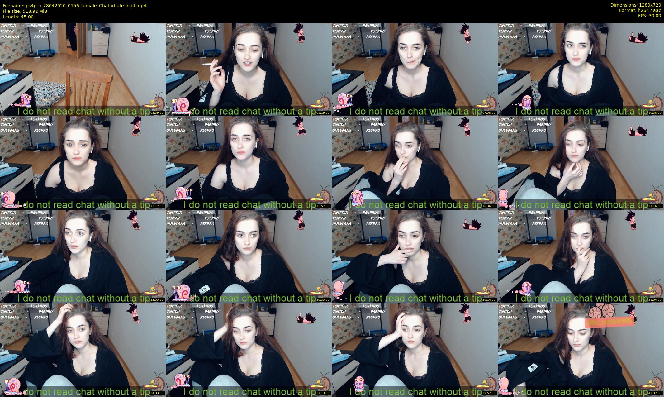 ps4pro — 45 minute Chaturbate female cam show recording, 720p, Apr 28, 2020
