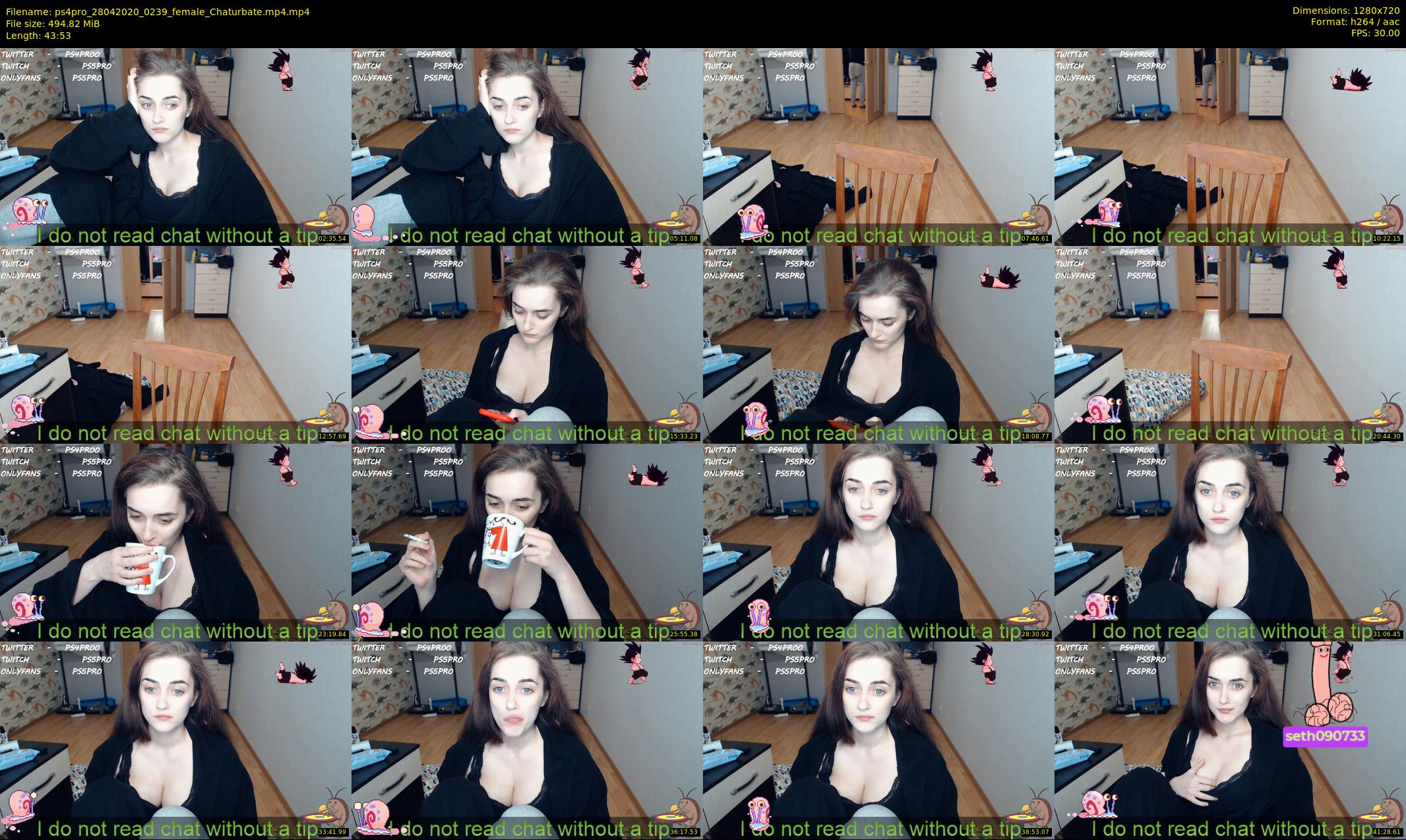 ps4pro — 44 minute Chaturbate female cam show recording, 720p, Apr 28, 2020