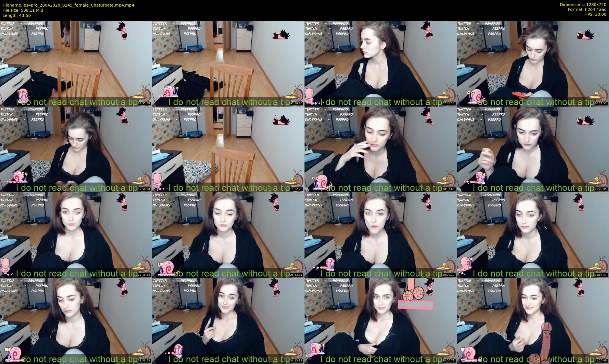 ps4pro — 44 minute Chaturbate female cam show recording, 720p, Apr 28, 2020