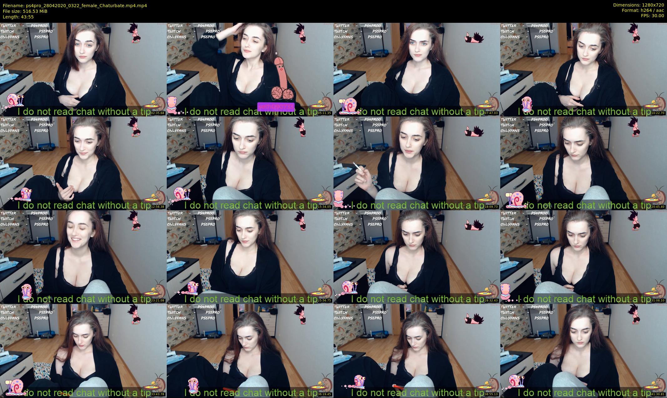 ps4pro — 44 minute Chaturbate female cam show recording, 720p, Apr 28, 2020