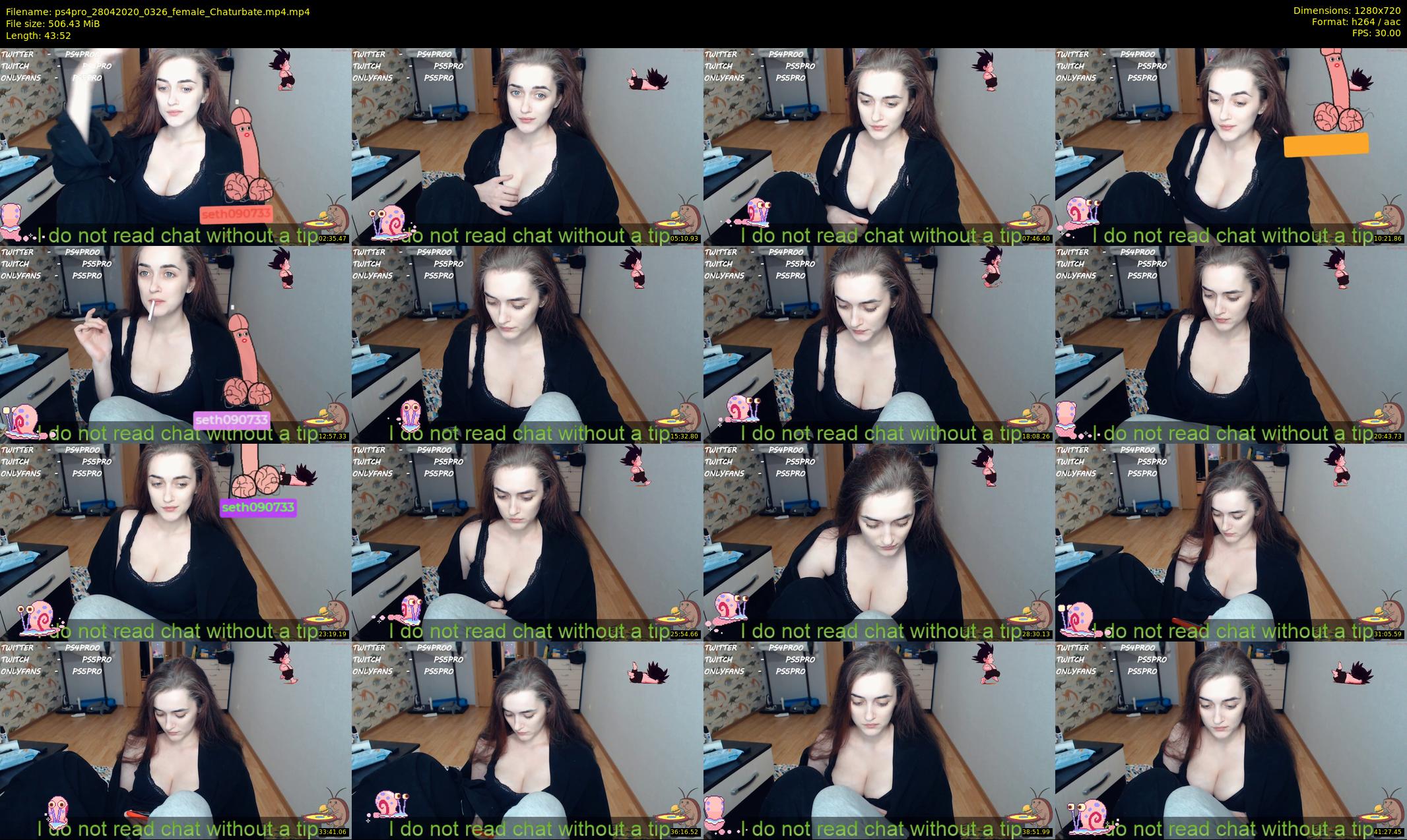 ps4pro — 44 minute Chaturbate female cam show recording, 720p, Apr 28, 2020