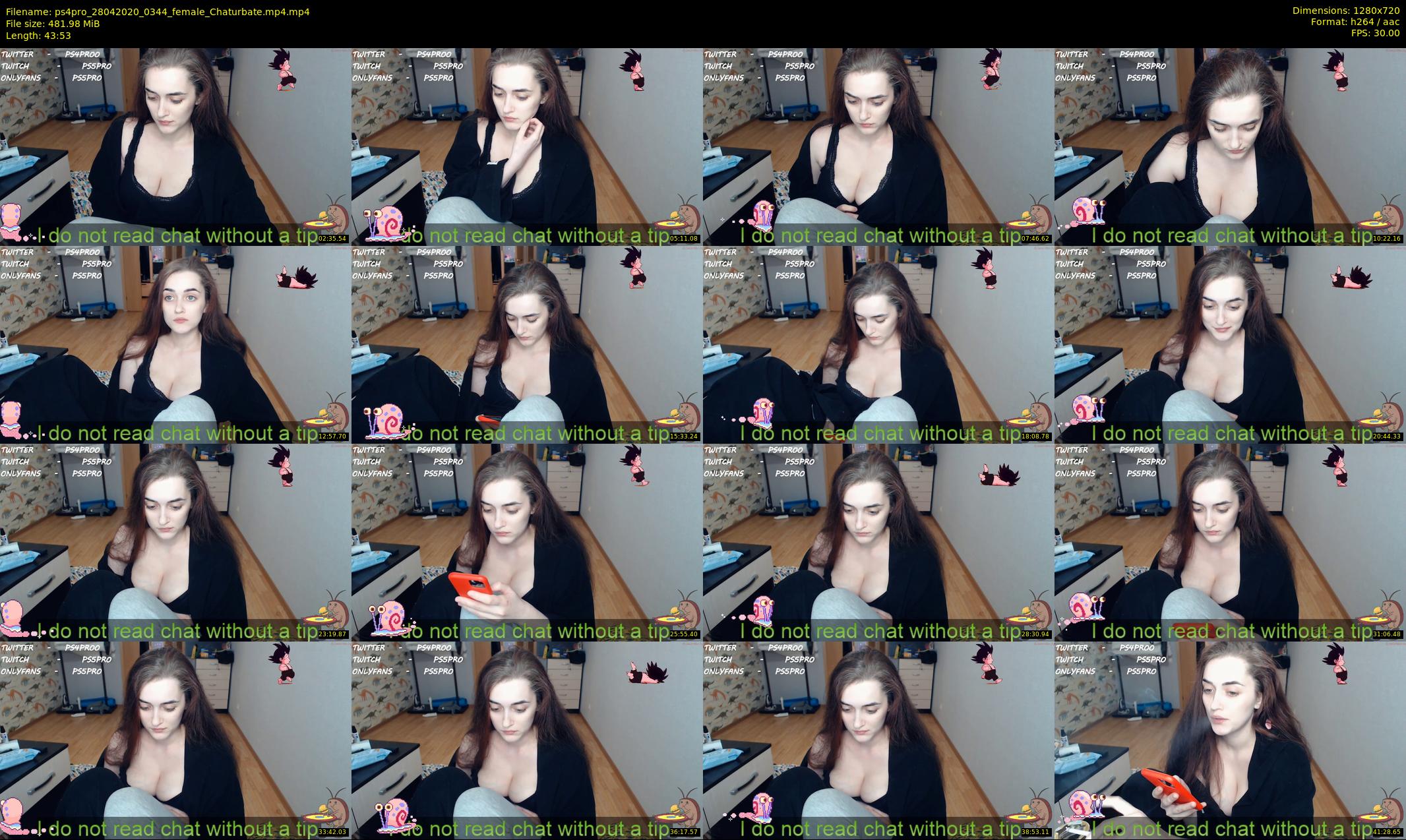 ps4pro — 44 minute Chaturbate female cam show recording, 720p, Apr 28, 2020