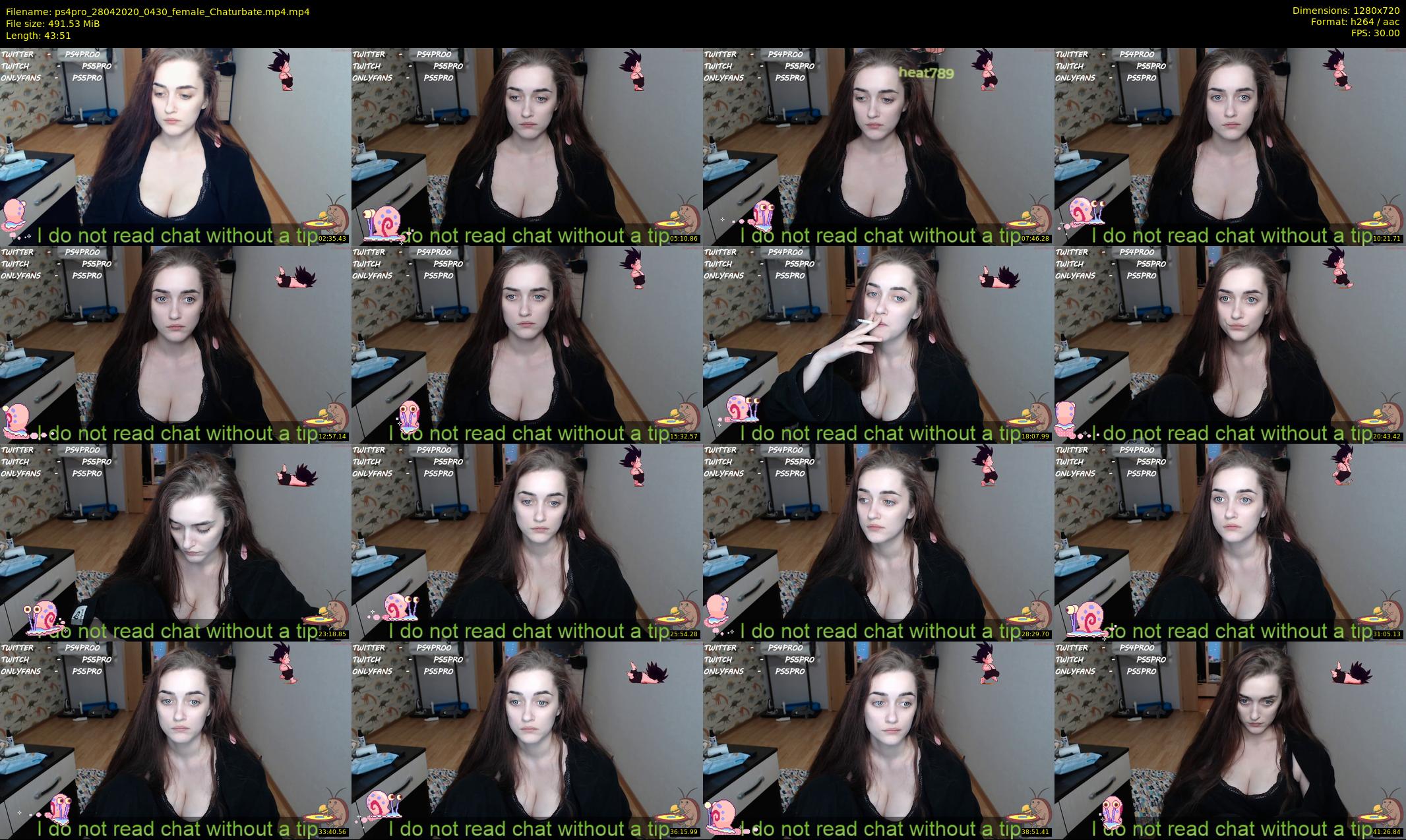 ps4pro — 44 minute Chaturbate female cam show recording, 720p, Apr 28, 2020