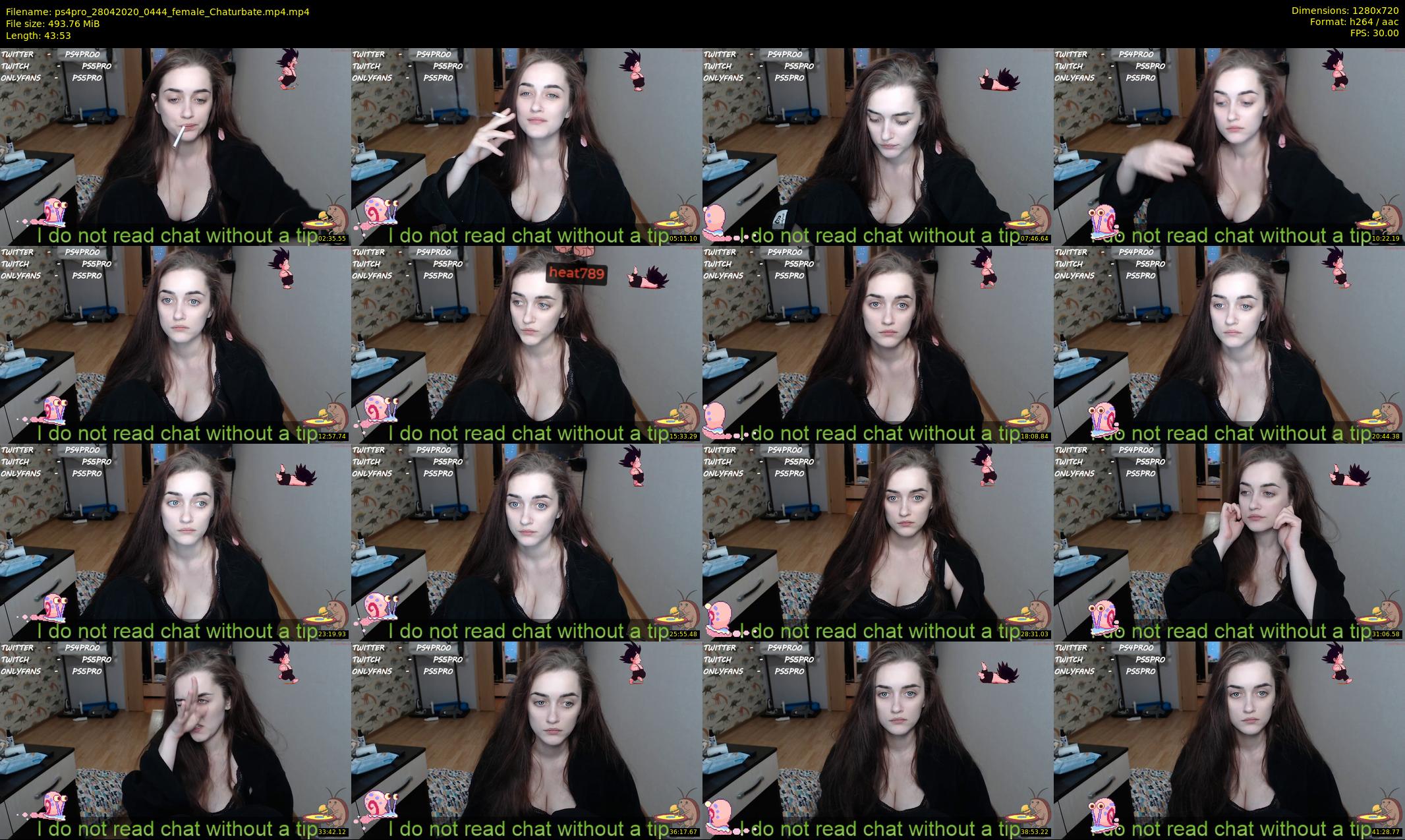 ps4pro — 44 minute Chaturbate female cam show recording, 720p, Apr 28, 2020