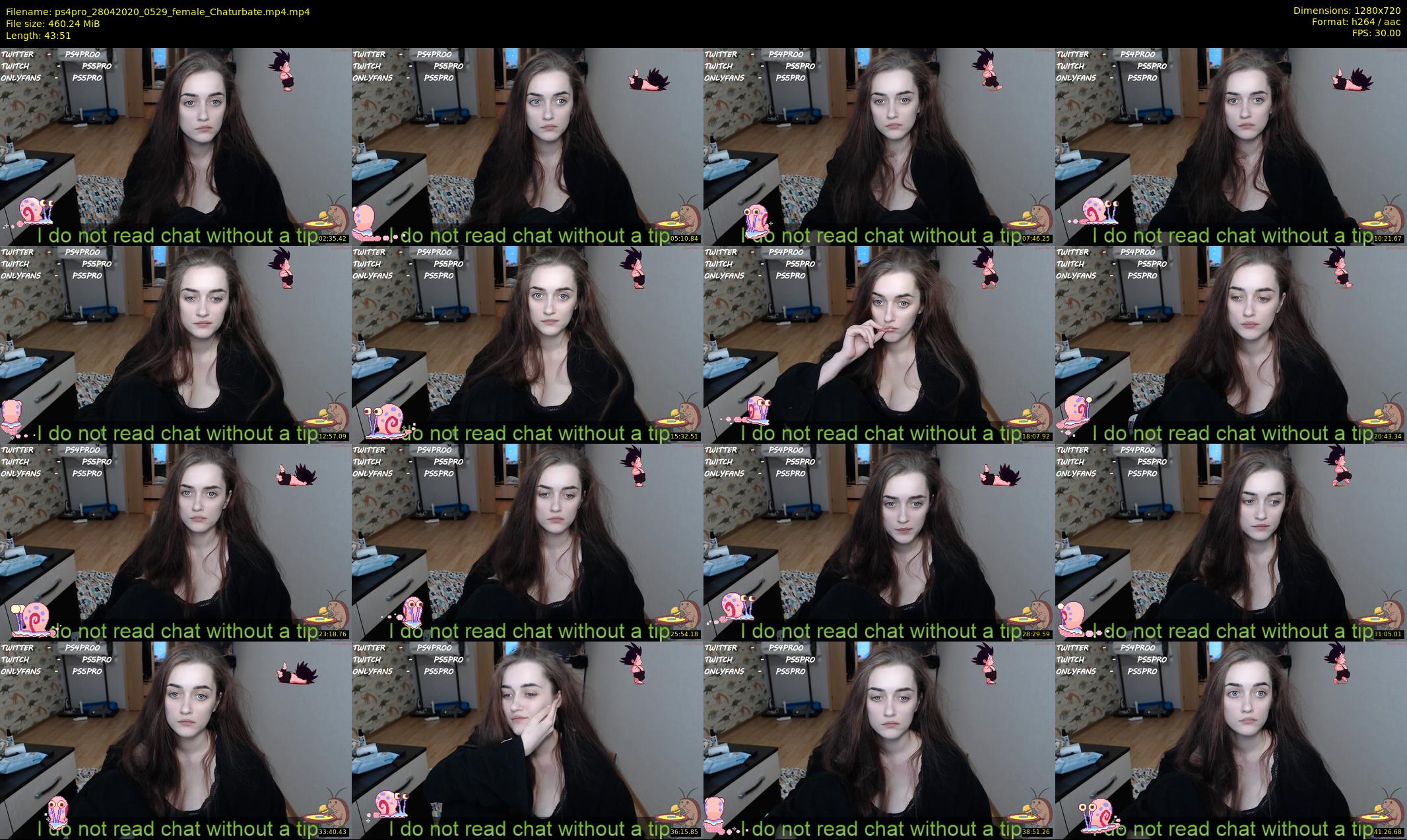 ps4pro — 44 minute Chaturbate female cam show recording, 720p, Apr 28, 2020