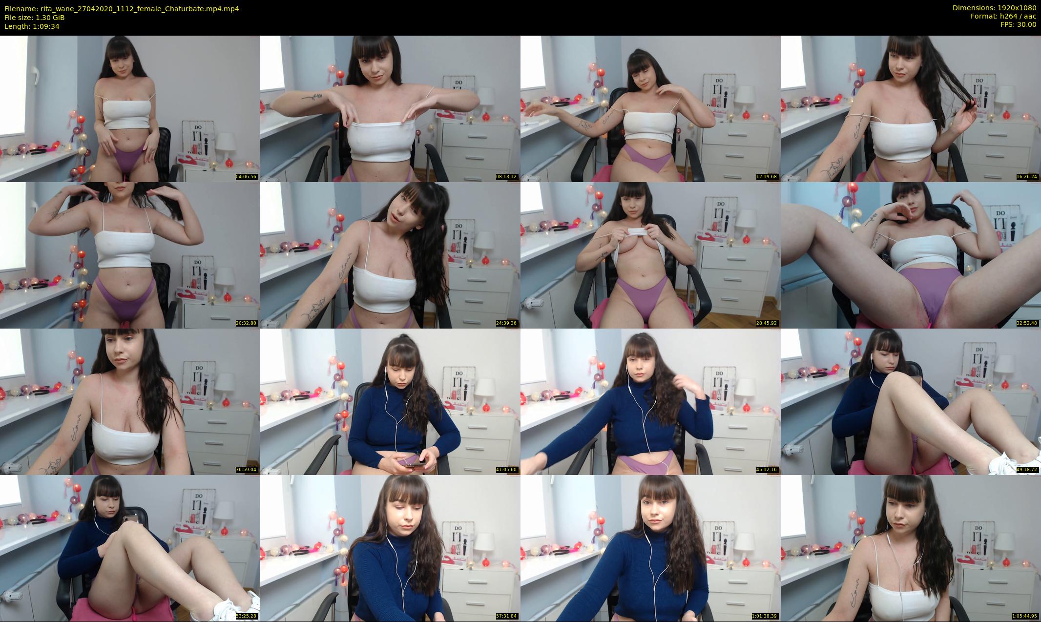 rita_wane — 70 minute Chaturbate female cam show recording, 1080p, Apr 27, 2020