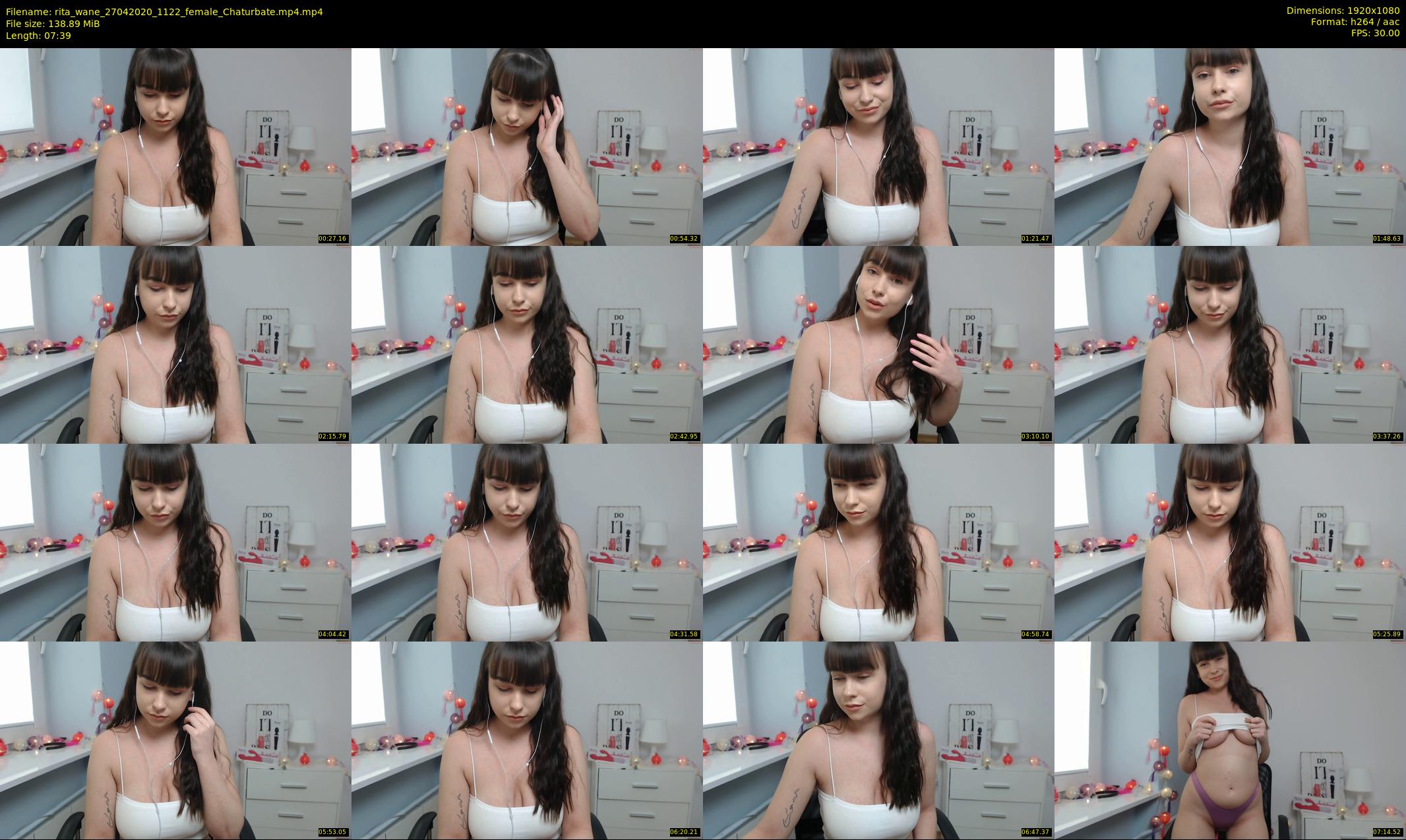 rita_wane — 8 minute Chaturbate female cam show recording, 1080p, Apr 27, 2020