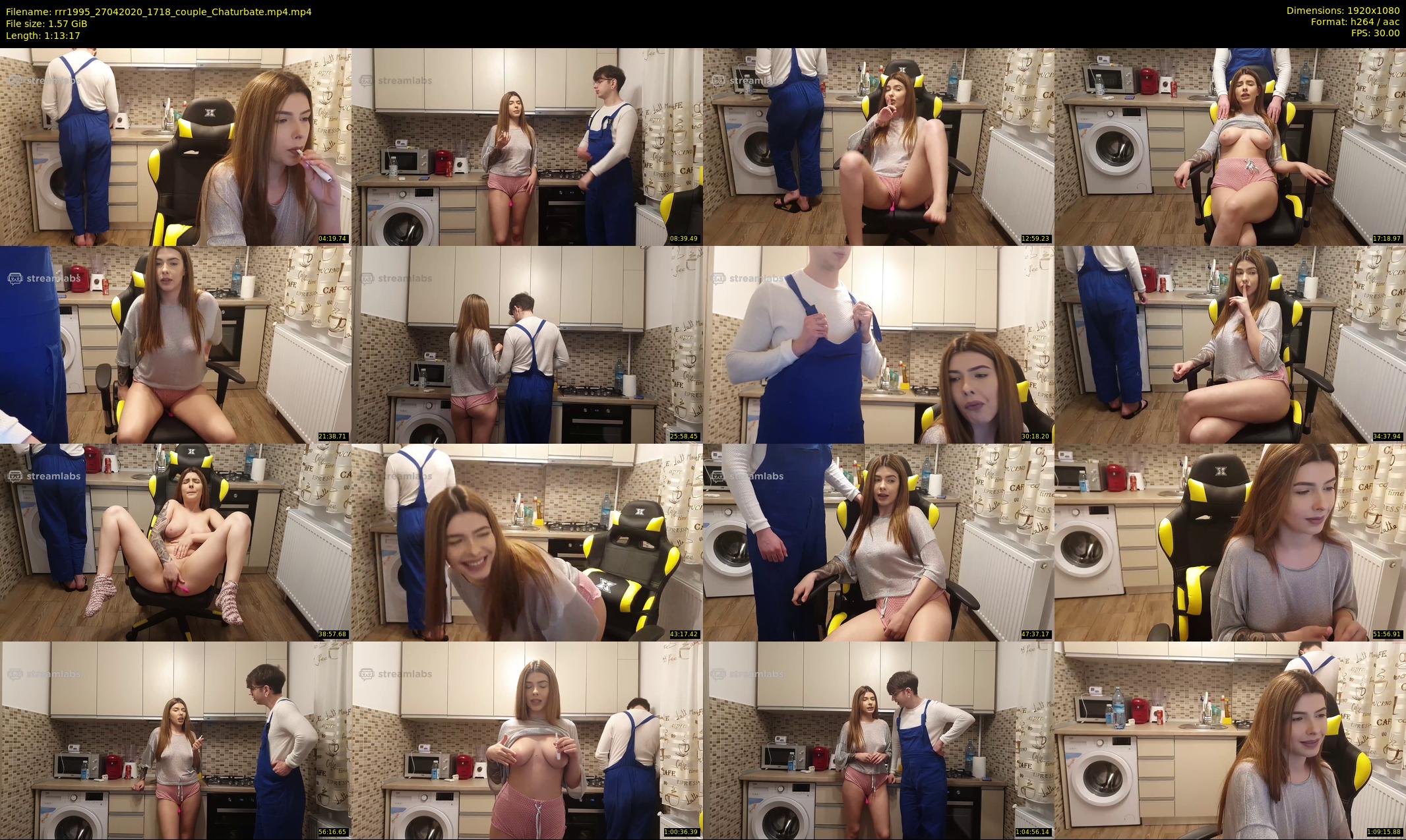 rrr1995 — 74 minute Chaturbate couple cam show recording, 1080p, Apr 27, 2020