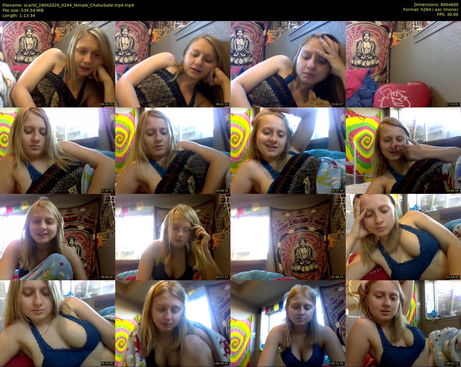 scartit — 74 minute Chaturbate female cam show recording, 480p, Apr 28, 2020