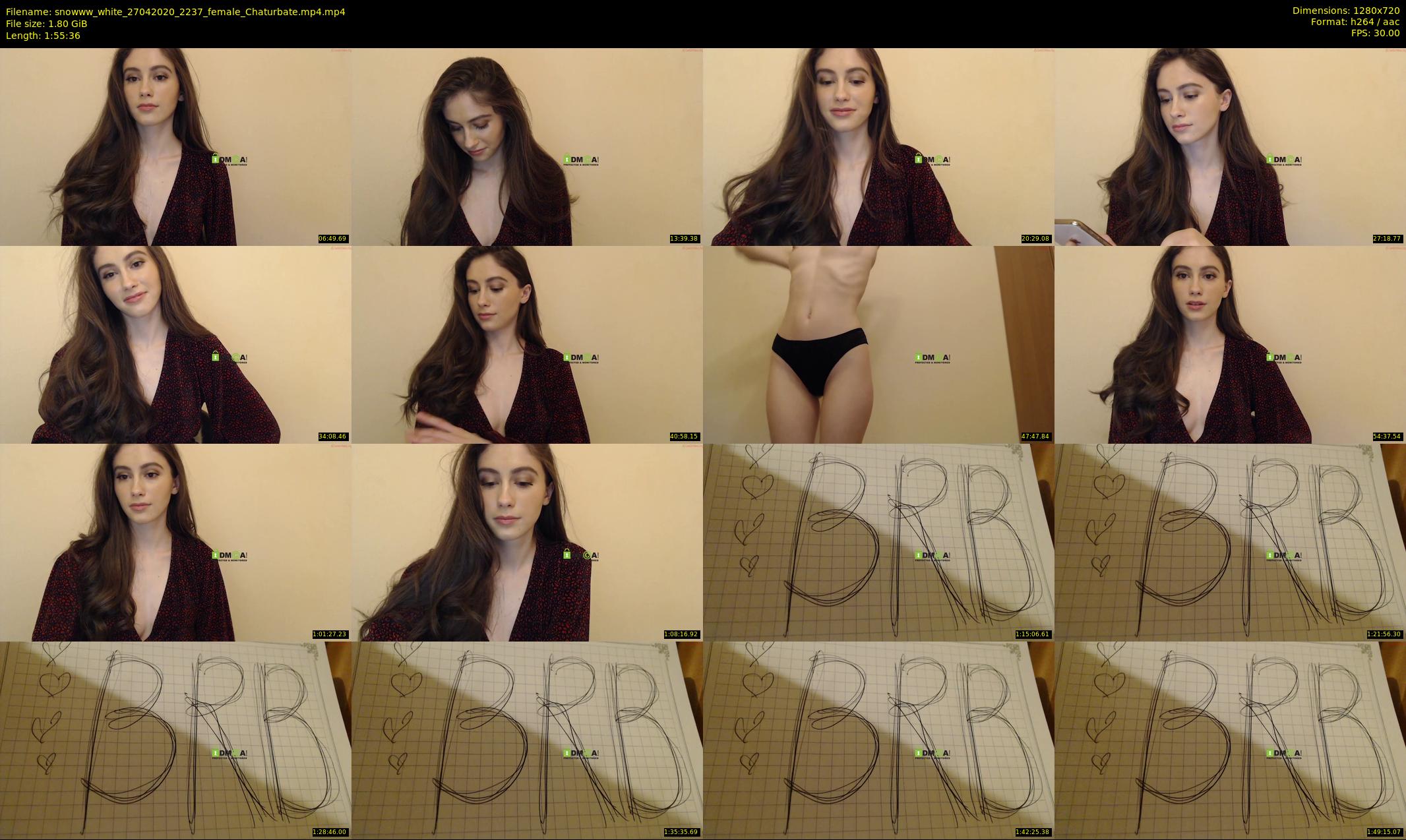 snowww_white — 116 minute Chaturbate female cam show recording, 720p, Apr 27, 2020