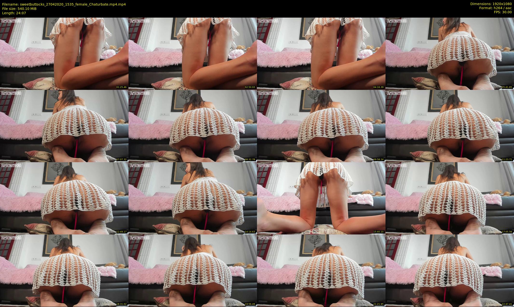 sweetbuttocks — 25 minute Chaturbate female cam show recording, 1080p, Apr 27, 2020