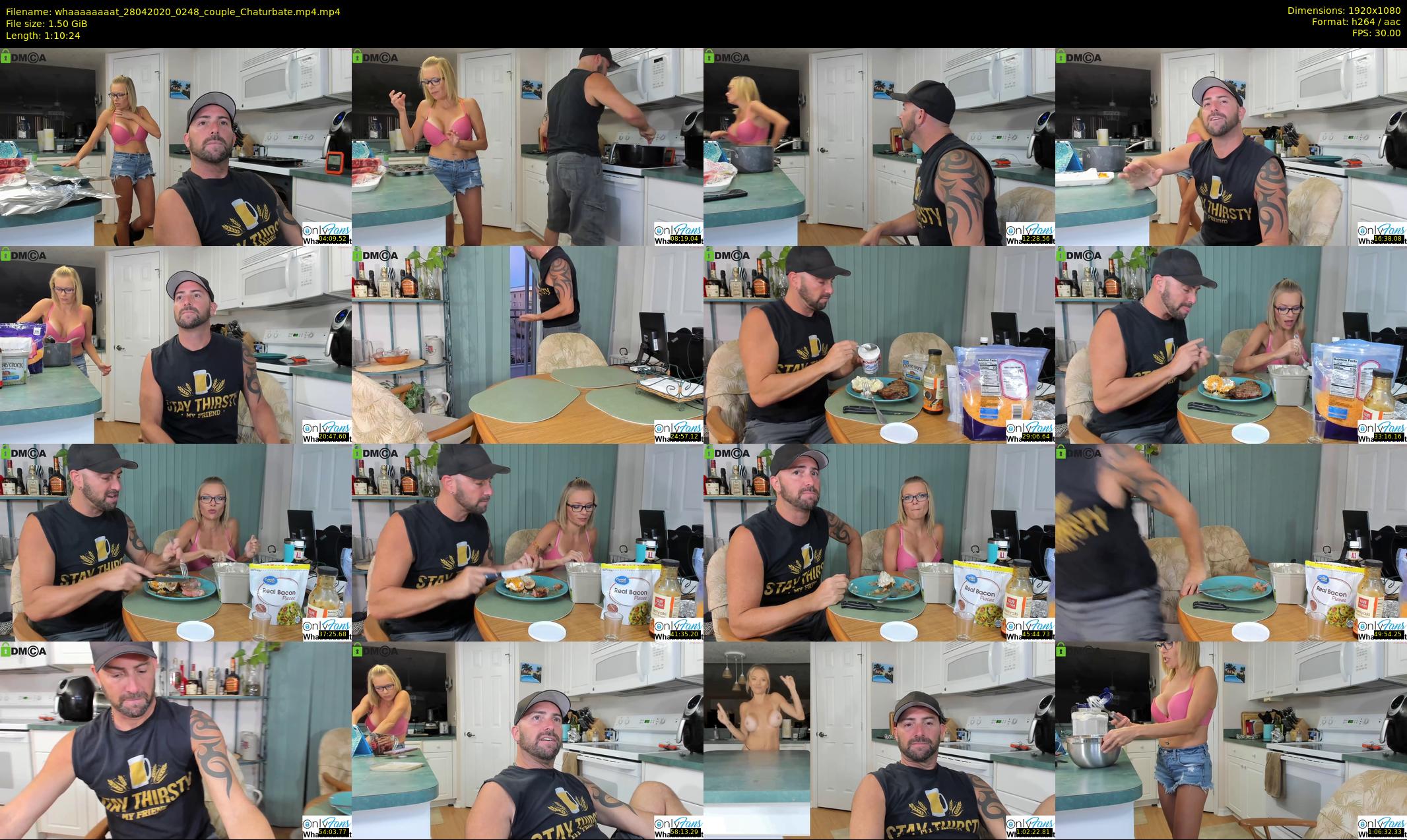 whaaaaaaaat — 71 minute Chaturbate couple cam show recording, 1080p, Apr 28, 2020