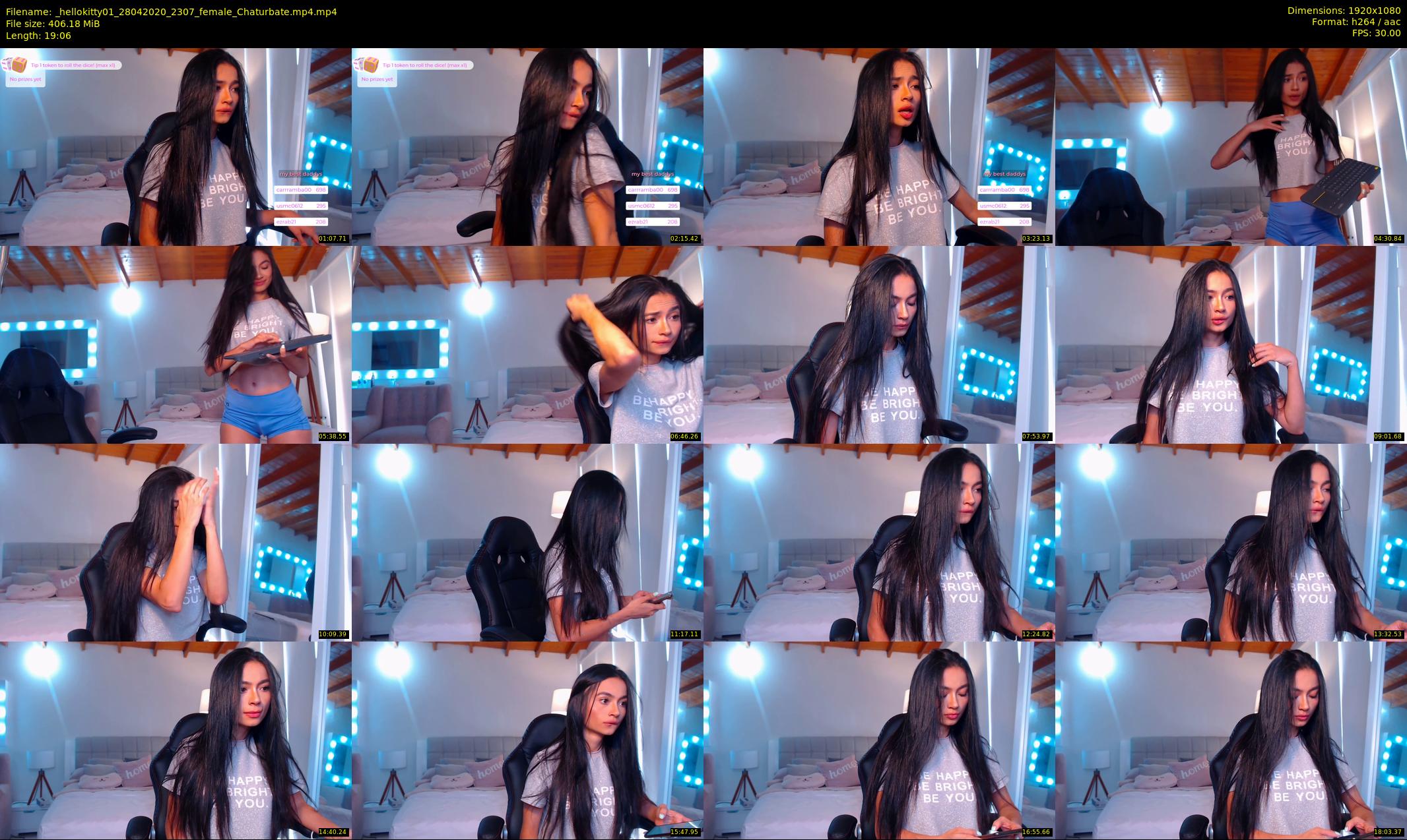 _hellokitty01 — 20 minute Chaturbate female cam show recording, 1080p, Apr 28, 2020