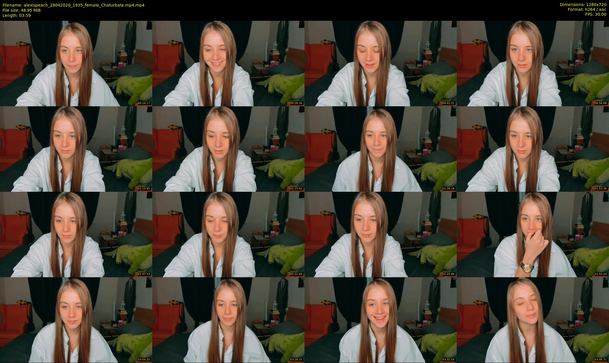 alexispeach — 4 minute Chaturbate female cam show recording, 720p, Apr 28, 2020