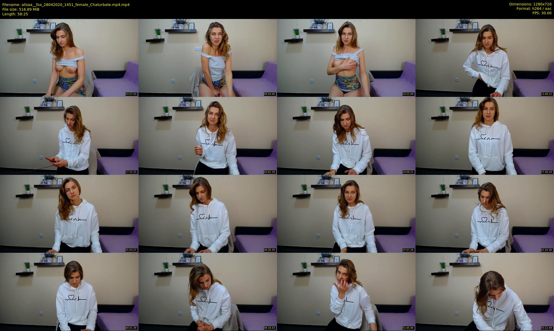 alisaa__fox — 59 minute Chaturbate female cam show recording, 720p, Apr 28, 2020