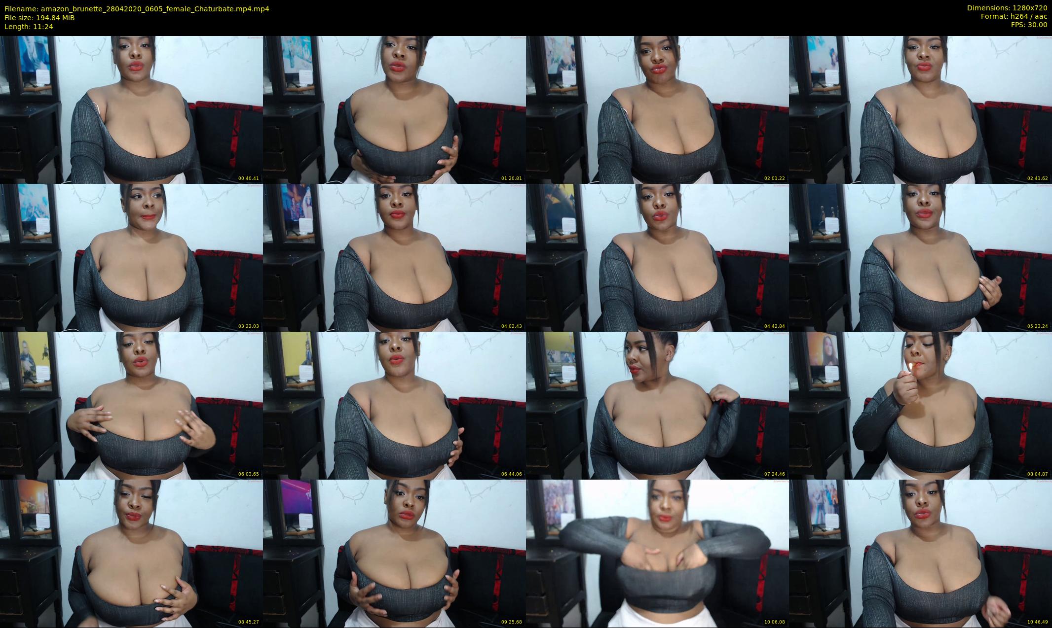 amazon_brunette — 12 minute Chaturbate female cam show recording, 720p, Apr 28, 2020