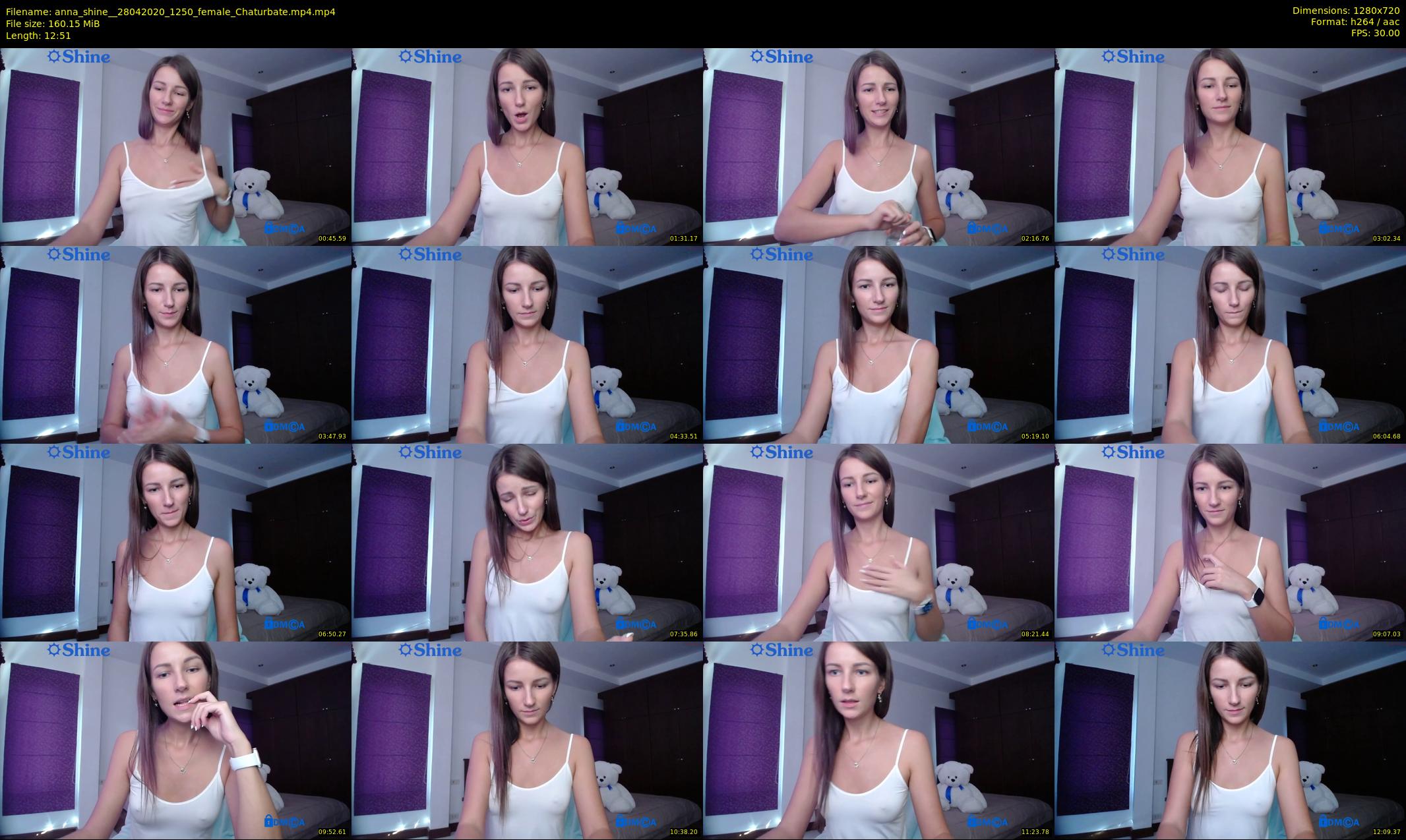 anna_shine_ — 13 minute Chaturbate female cam show recording, 720p, Apr 28, 2020