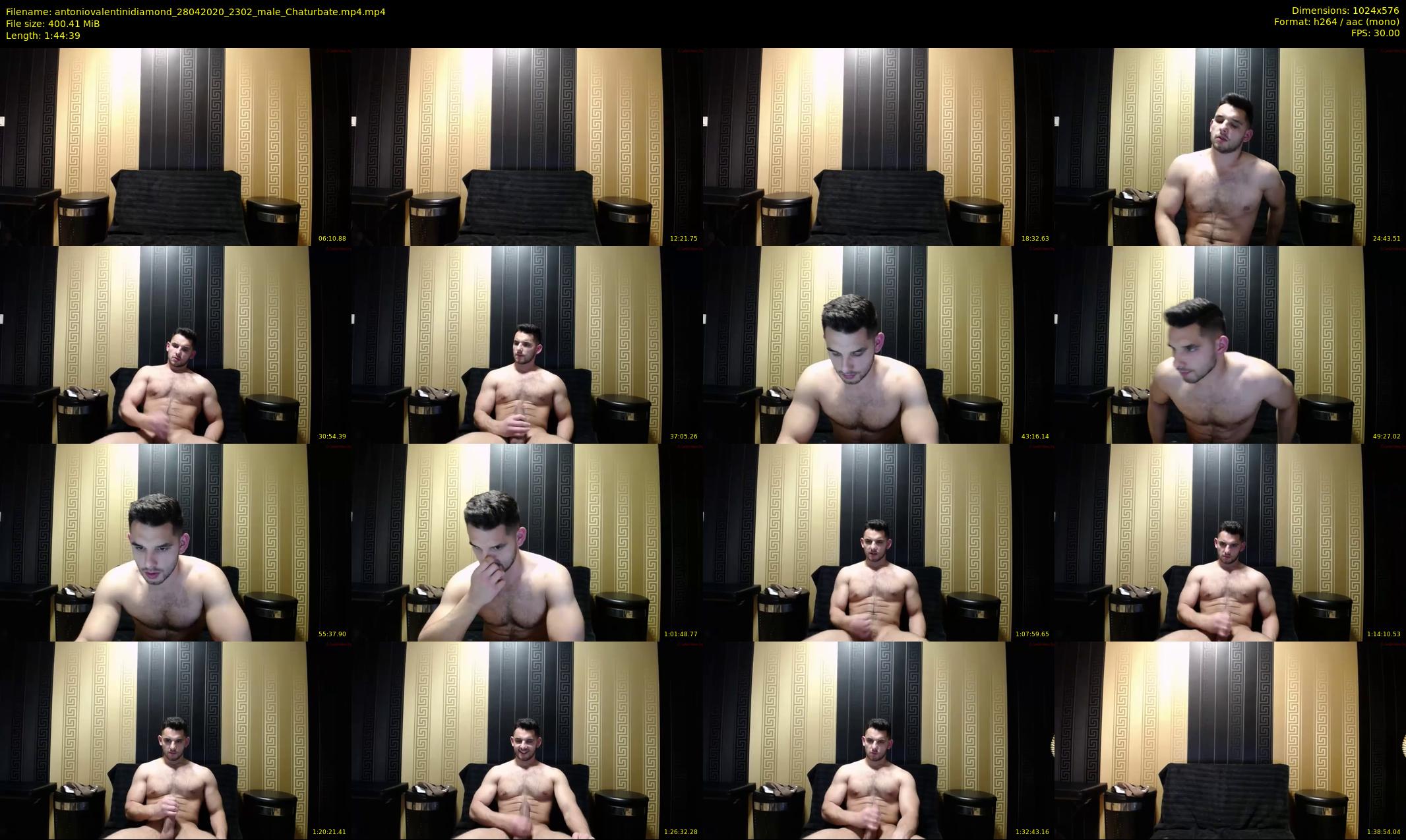 antoniovalentinidiamond — 105 minute Chaturbate male cam show recording, 480p, Apr 28, 2020