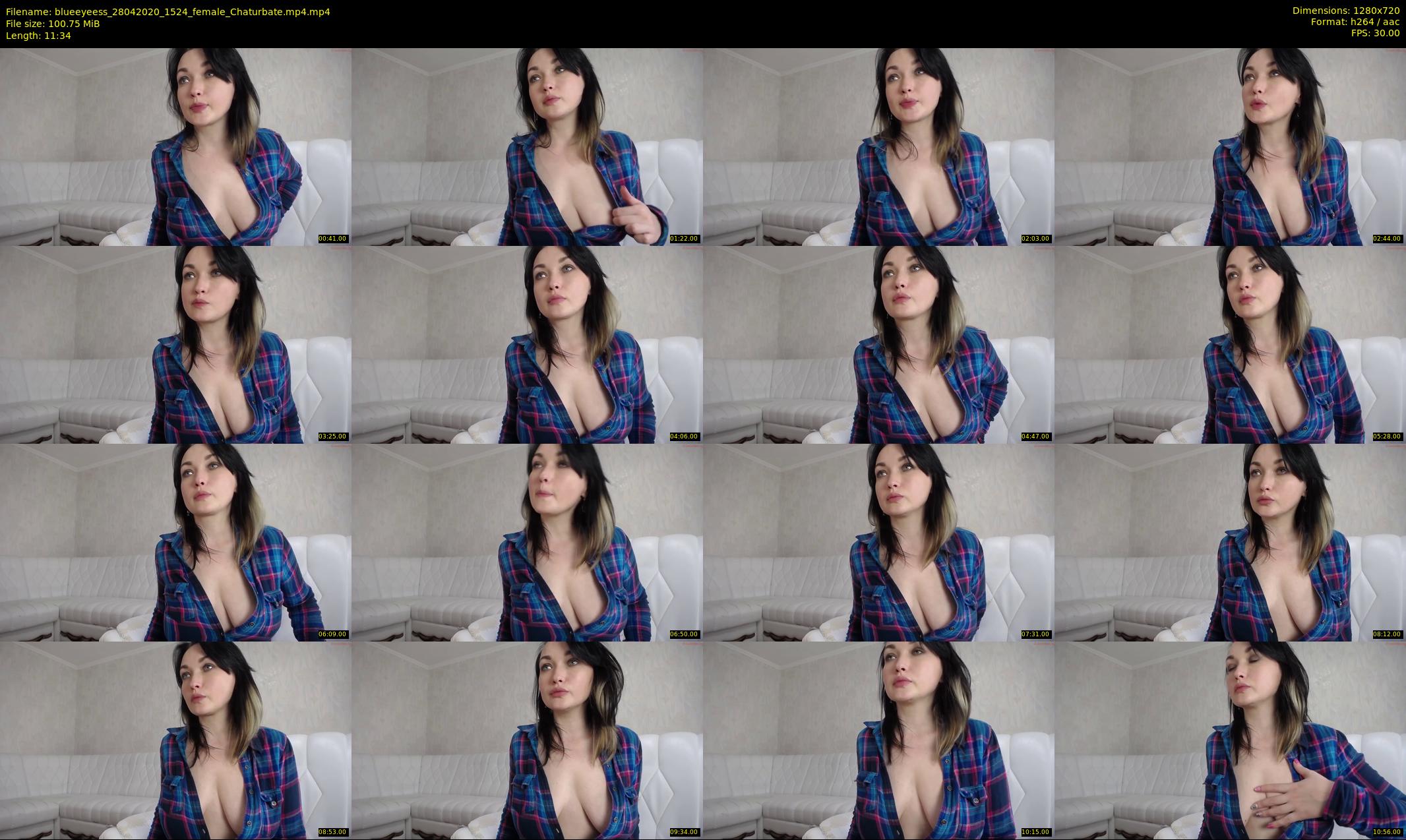 blueeyeess — 12 minute Chaturbate female cam show recording, 720p, Apr 28, 2020