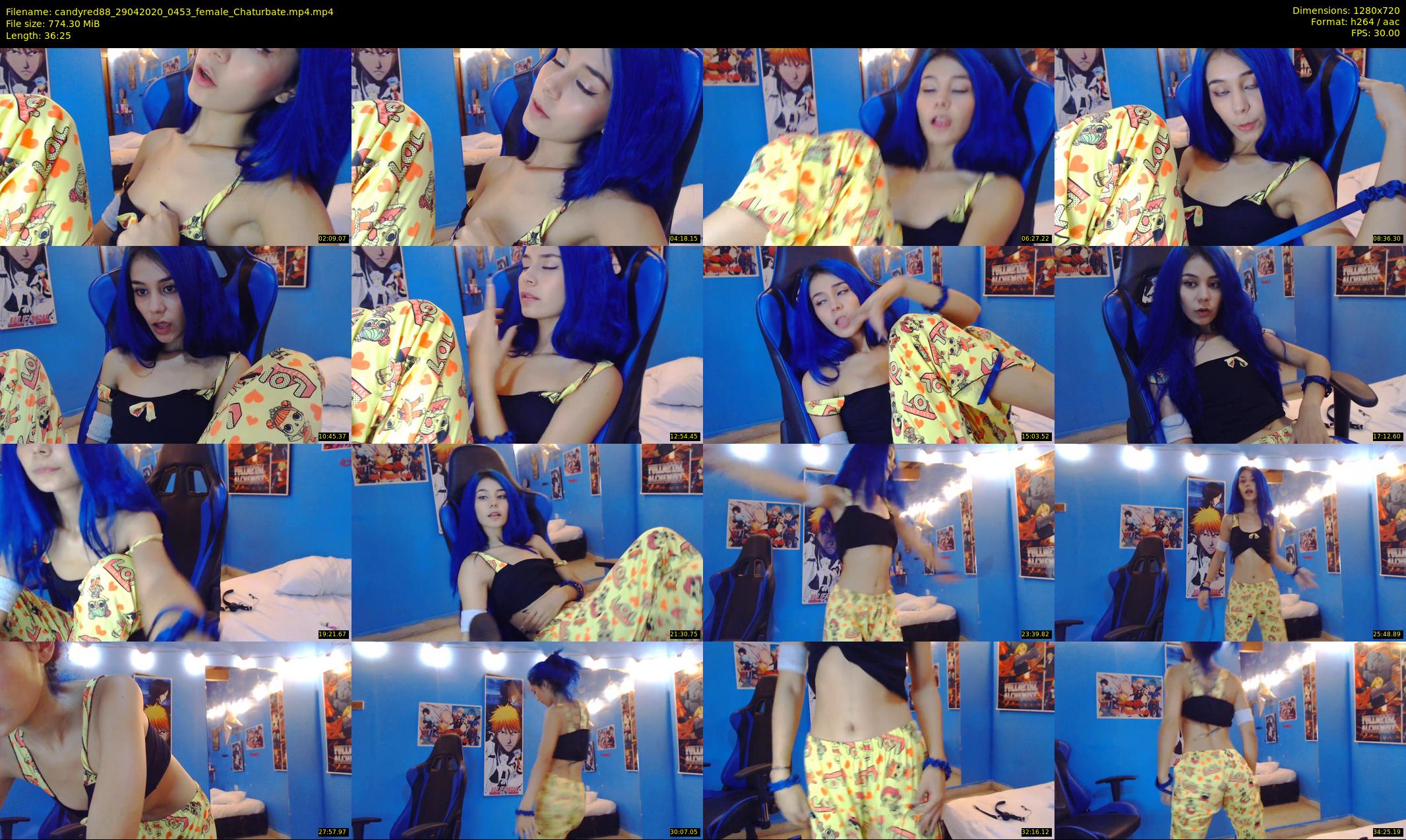 candyred88 — 37 minute Chaturbate female cam show recording, 720p, Apr 29, 2020