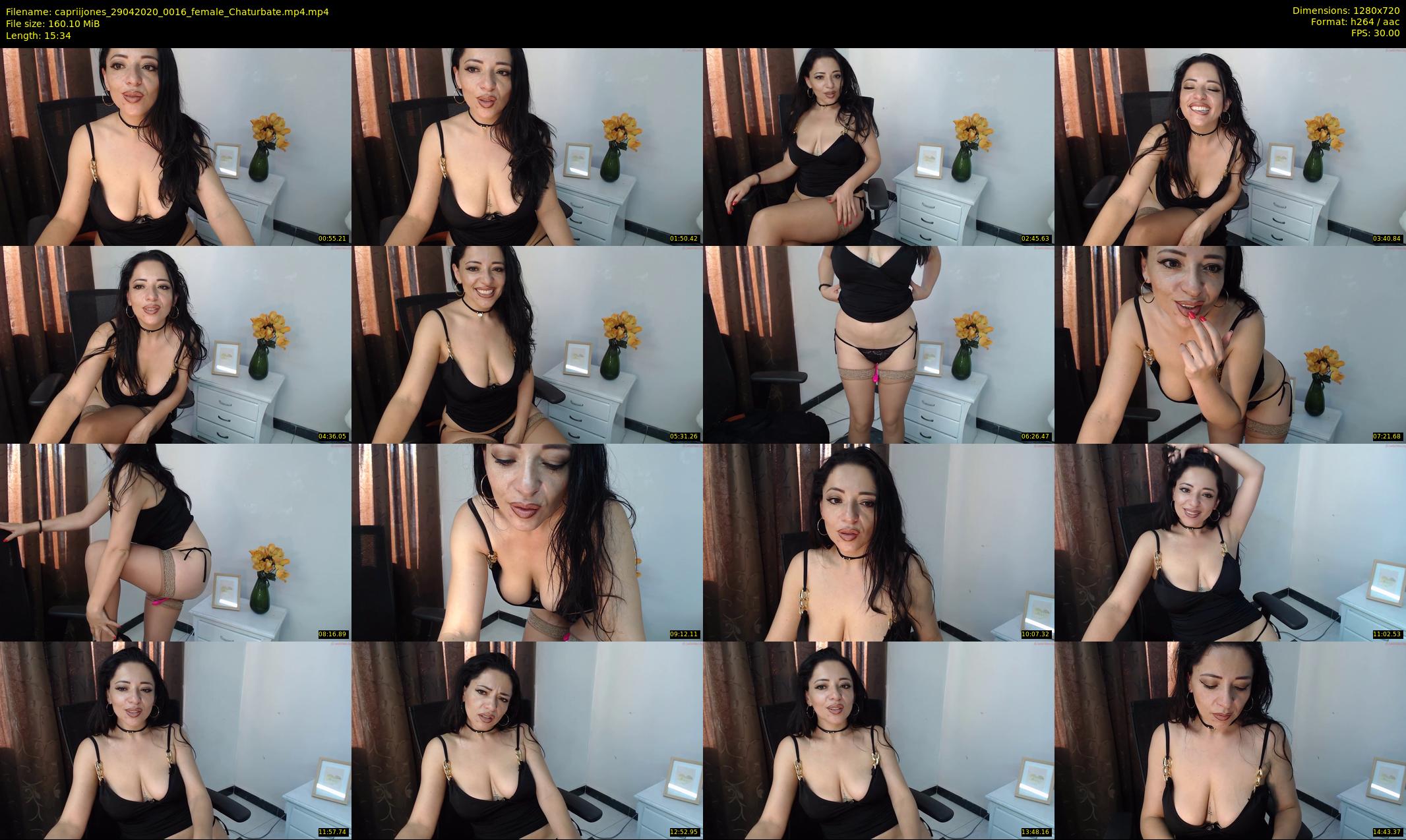 capriijones — 16 minute Chaturbate female cam show recording, 720p, Apr 29, 2020