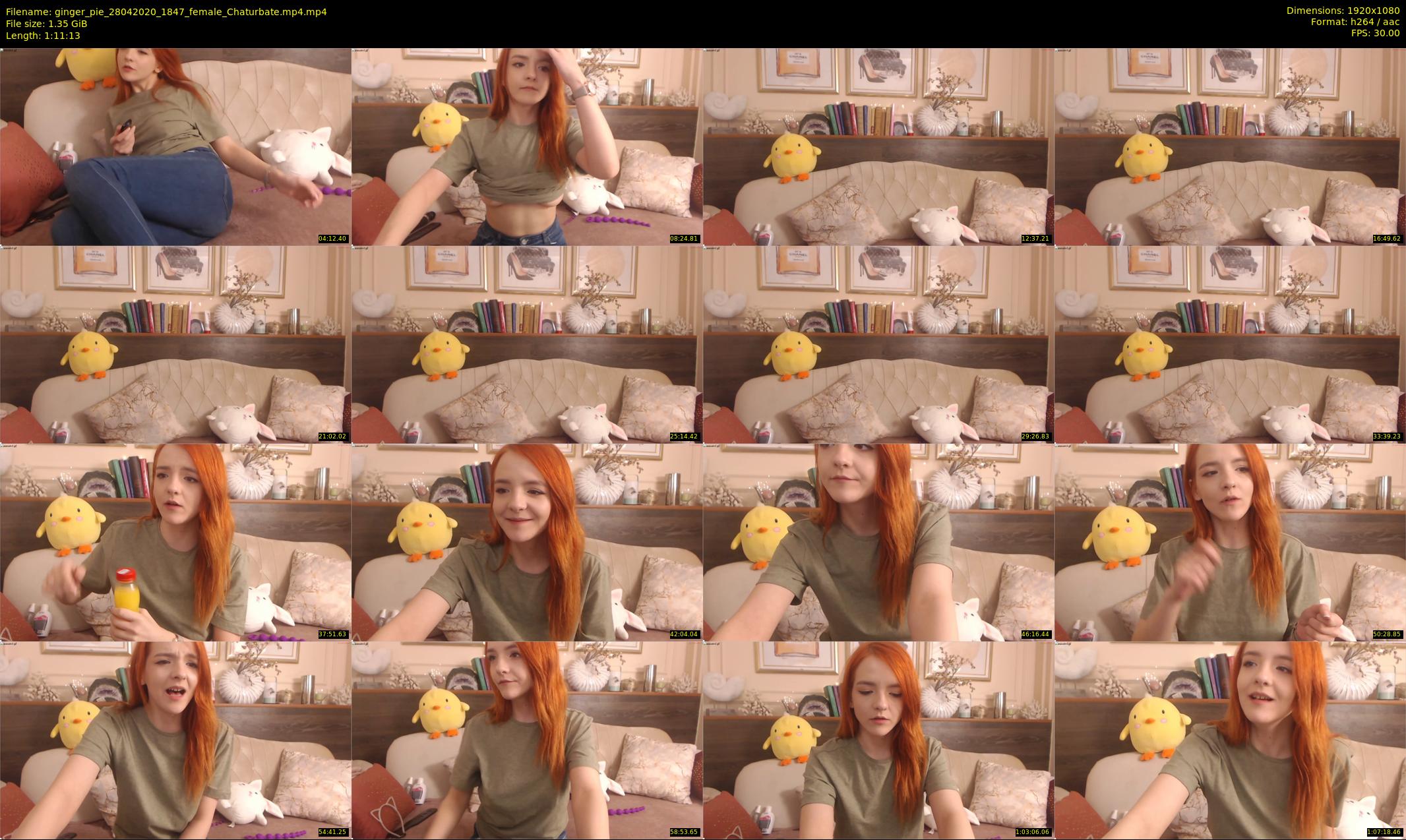 ginger_pie — 72 minute Chaturbate female cam show recording, 1080p, Apr 28, 2020
