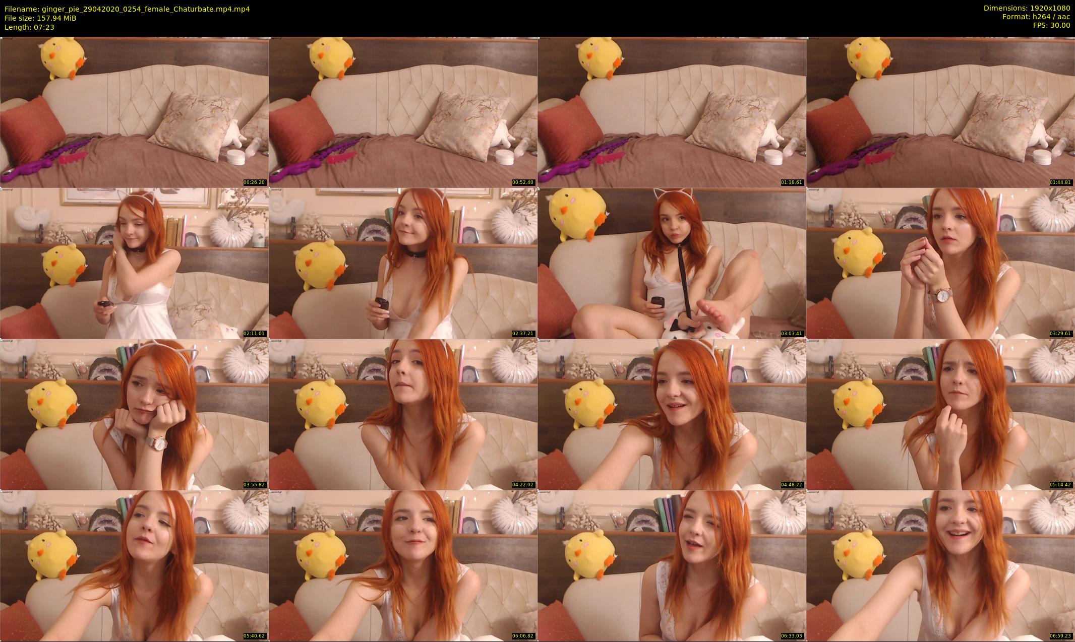 ginger_pie — 8 minute Chaturbate female cam show recording, 1080p, Apr 29, 2020