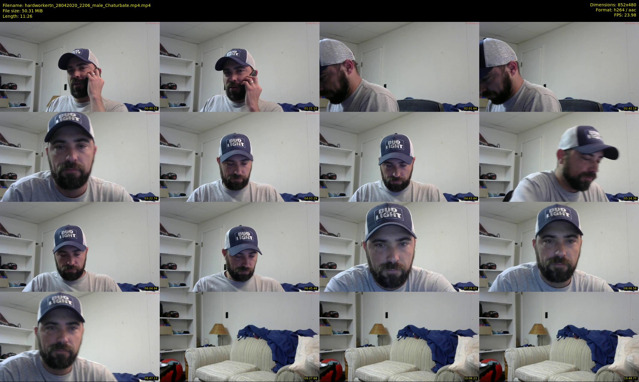 hardworkertn — 12 minute Chaturbate male cam show recording, 480p, Apr 28, 2020